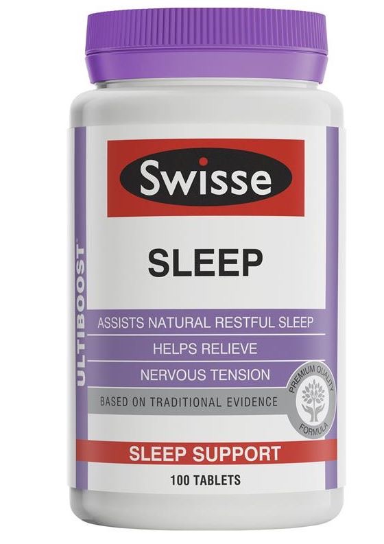 Swisse Ultiboost Sleep 100 Tablets - Viên uống hỗ trợ điều trị chứng mất ngủ & an thần