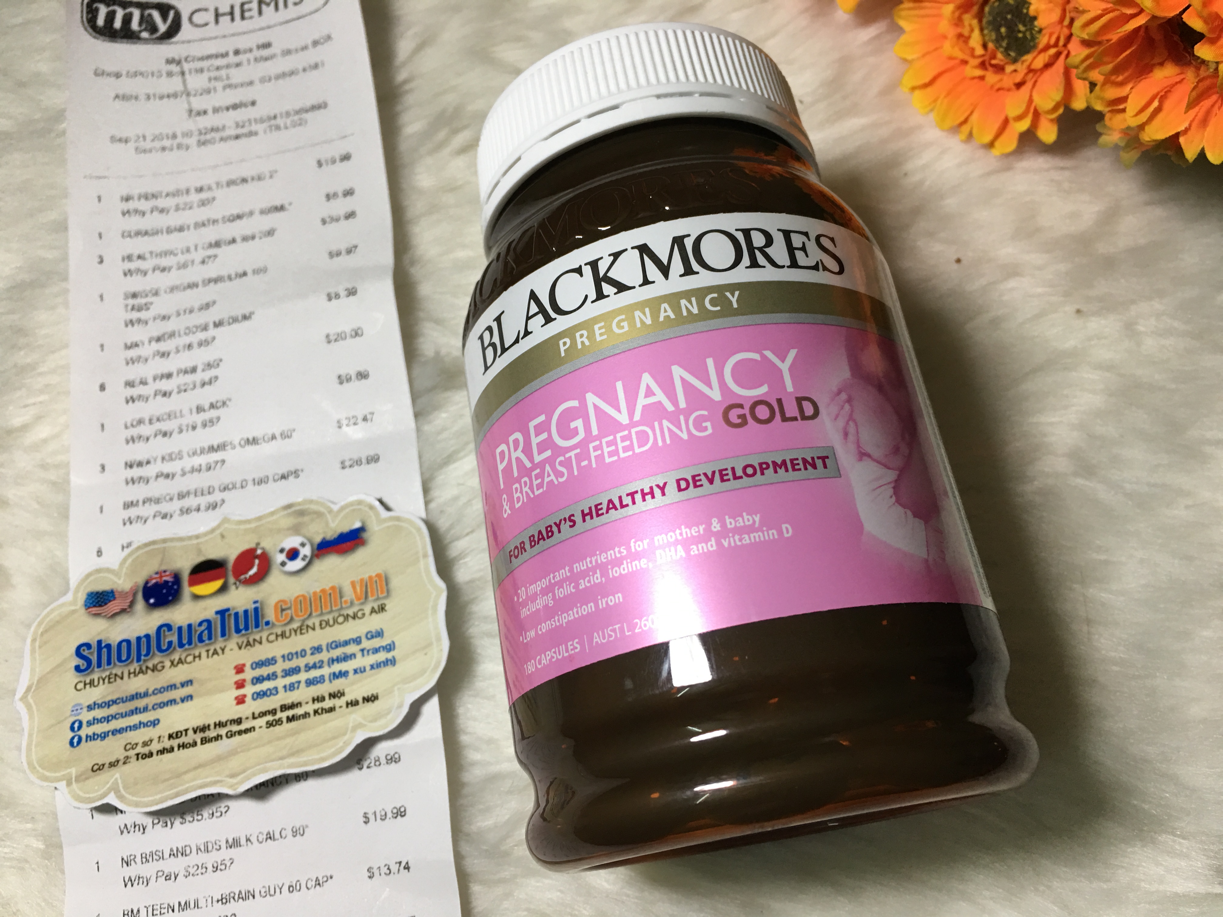 Vitamin tổng hợp Blackmores Pregnancy & Breast - Feeding Gold (Mẫu mới)- Blackmores cho bà bầu