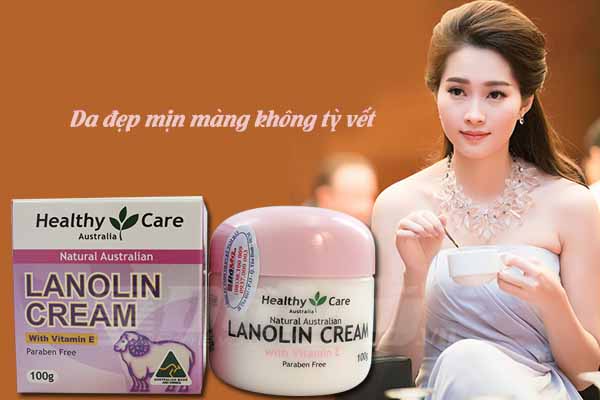 Kem Chống Lão Hóa Dưỡng Trắng Da với vitamin E - Healthy Care Lanolin Cream With Vitamin E  100g