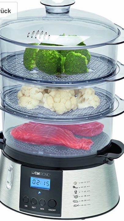 NỒI HẤP 3 TẦNG CLATRONIC