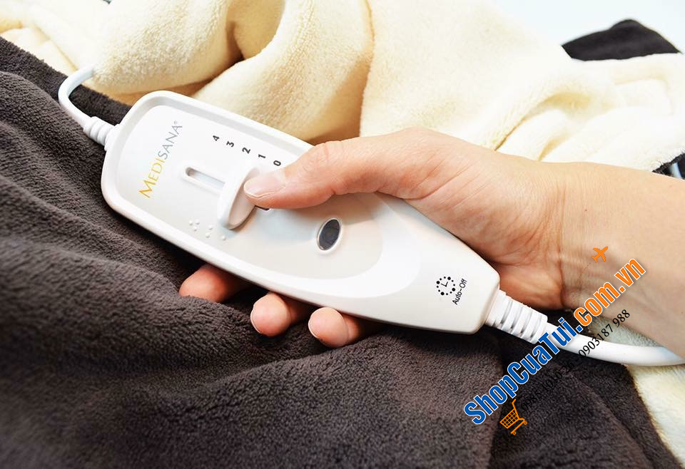 CHĂN SƯỞI ĐIỆN MEDISANA HDW 60227 - CHĂN SƯỞI ĐIỆN MEDISANA MÀU NÂU - KEM  SIÊU ĐẸP