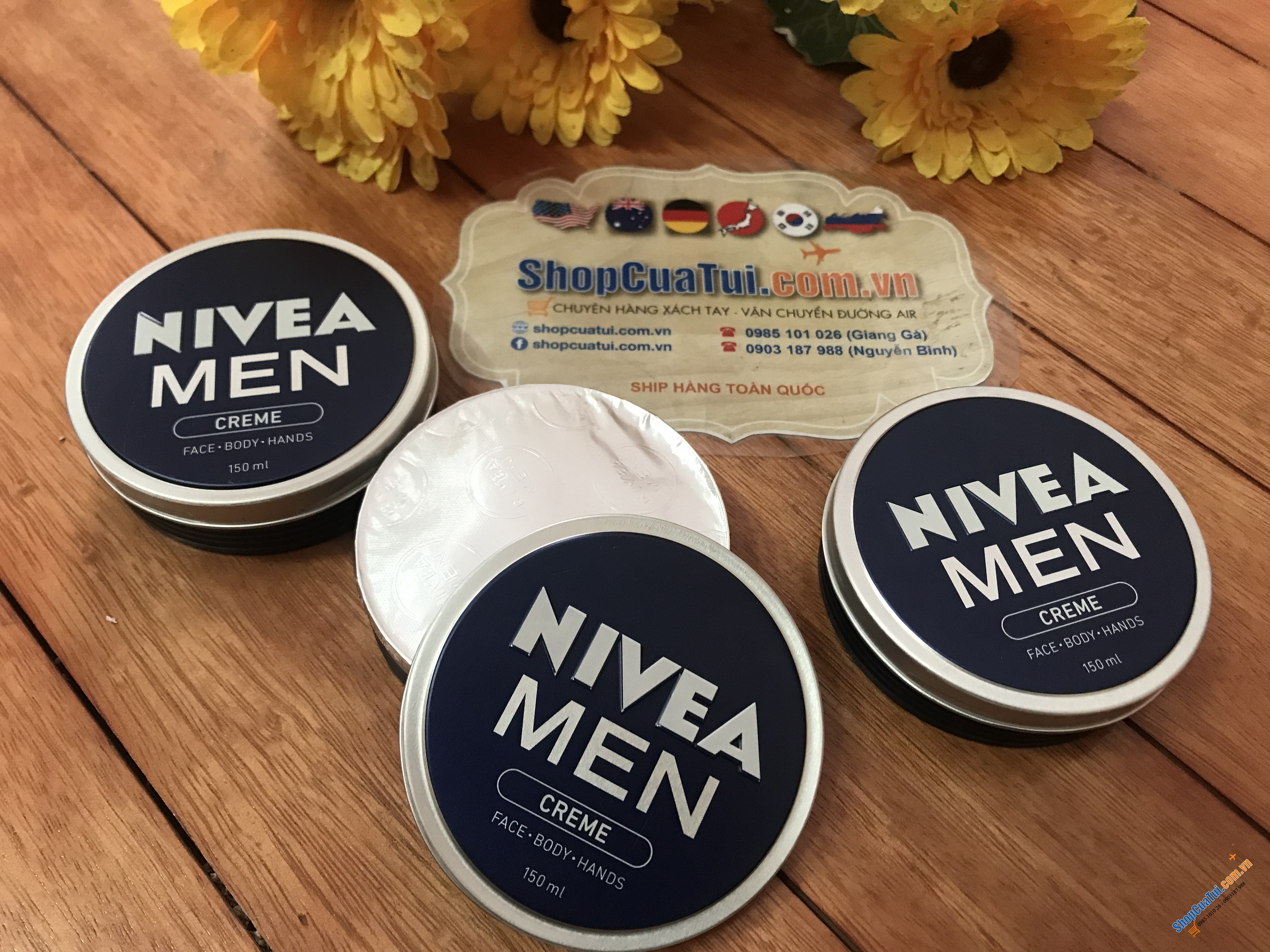 KEM DƯỠNG NIVEA MEN DÀNH CHO NAM GIỚI - NIVEA MEN Crème Moisturiser Face Body Hands 150ml