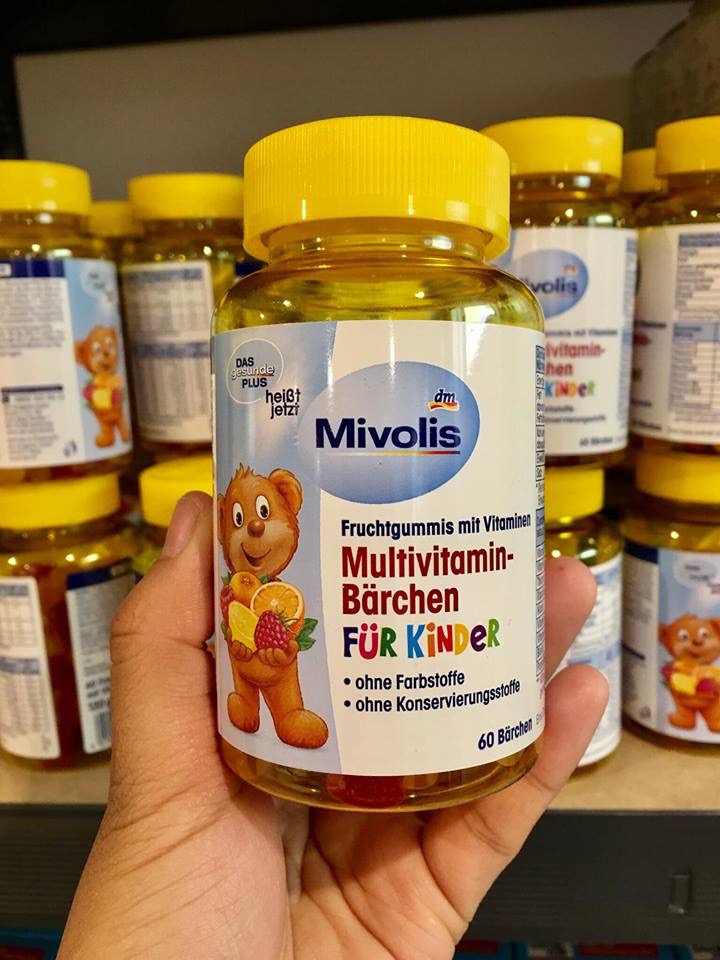 KẸO GẤU TRÁI CÂY VITAMIN TỔNG HỢP Das Gesunde Plus 60 viên