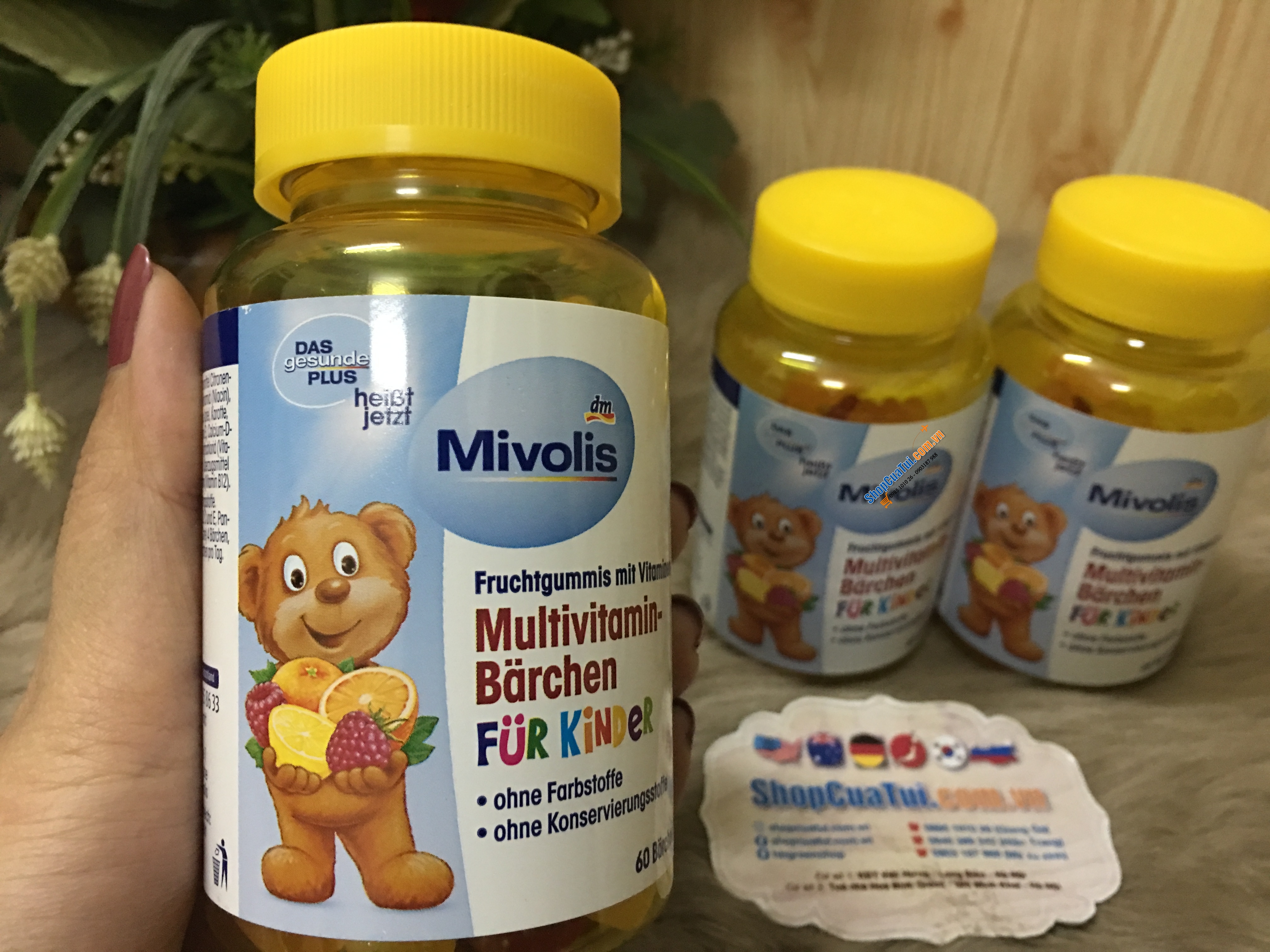 KẸO GẤU TRÁI CÂY VITAMIN TỔNG HỢP Das Gesunde Plus 60 viên