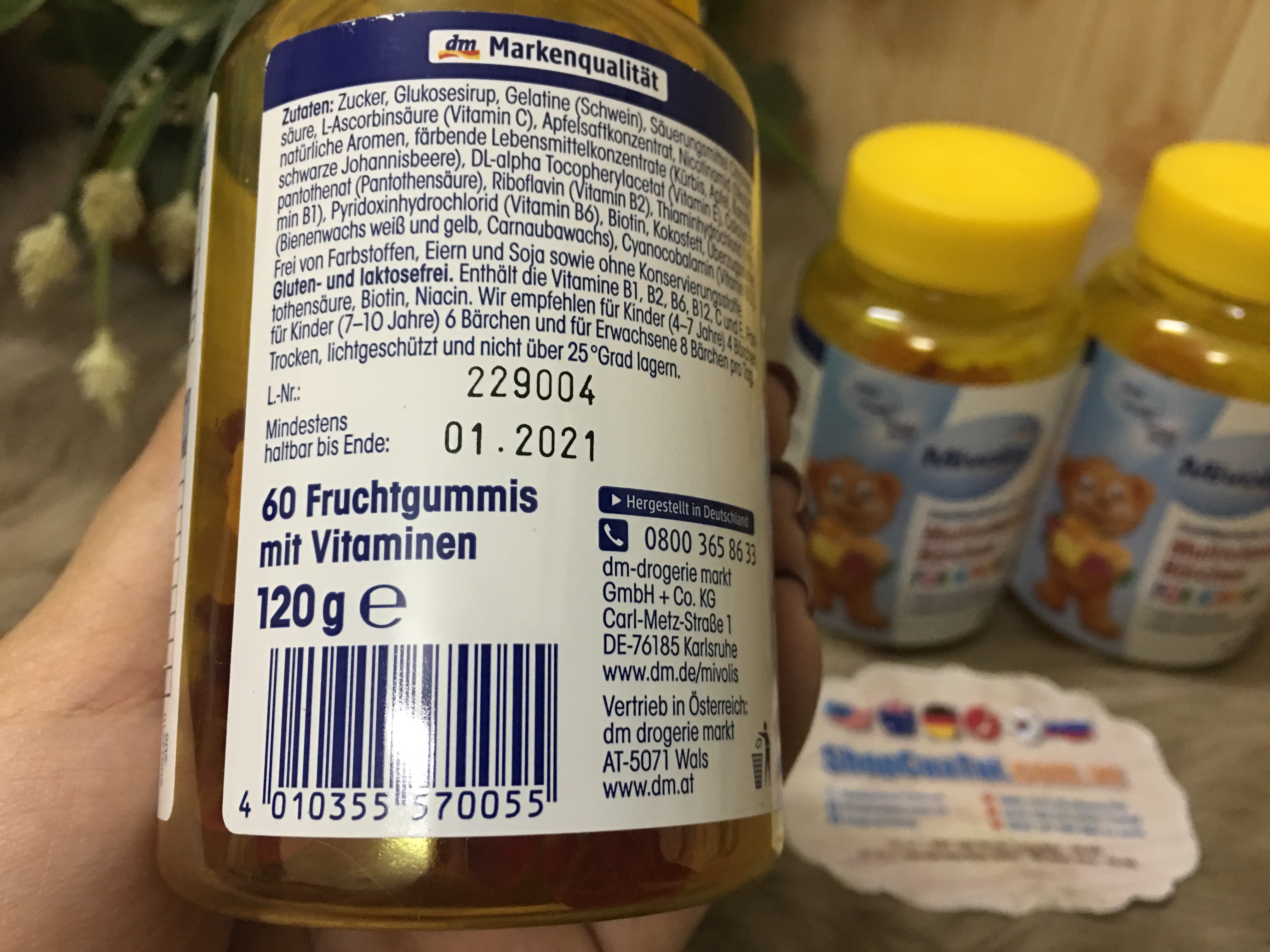 KẸO GẤU TRÁI CÂY VITAMIN TỔNG HỢP Das Gesunde Plus 60 viên
