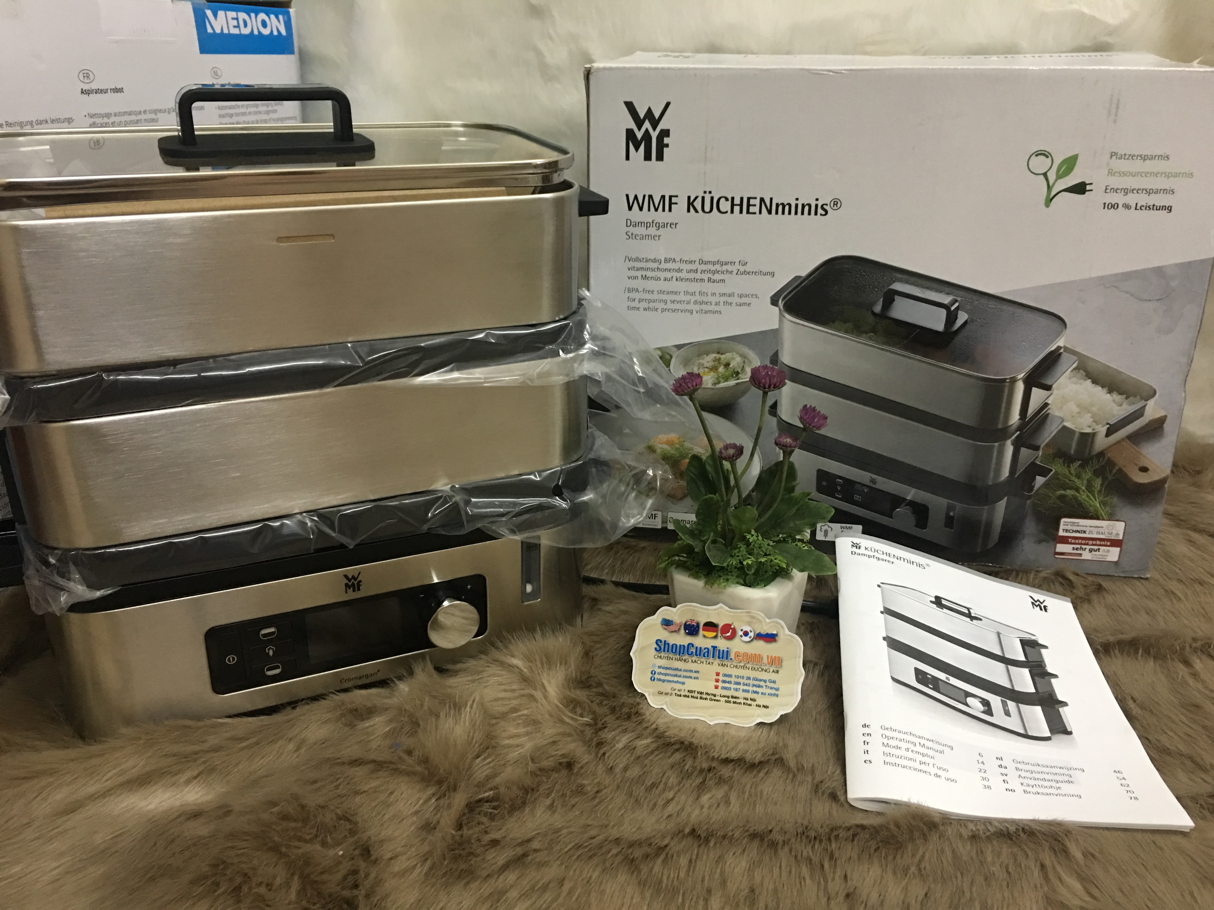 NỒI HẤP 2 tầng WMF CROMARGAN – BÍ QUYẾT CHO GIA ĐÌNH LUÔN MẠNH KHOẺ