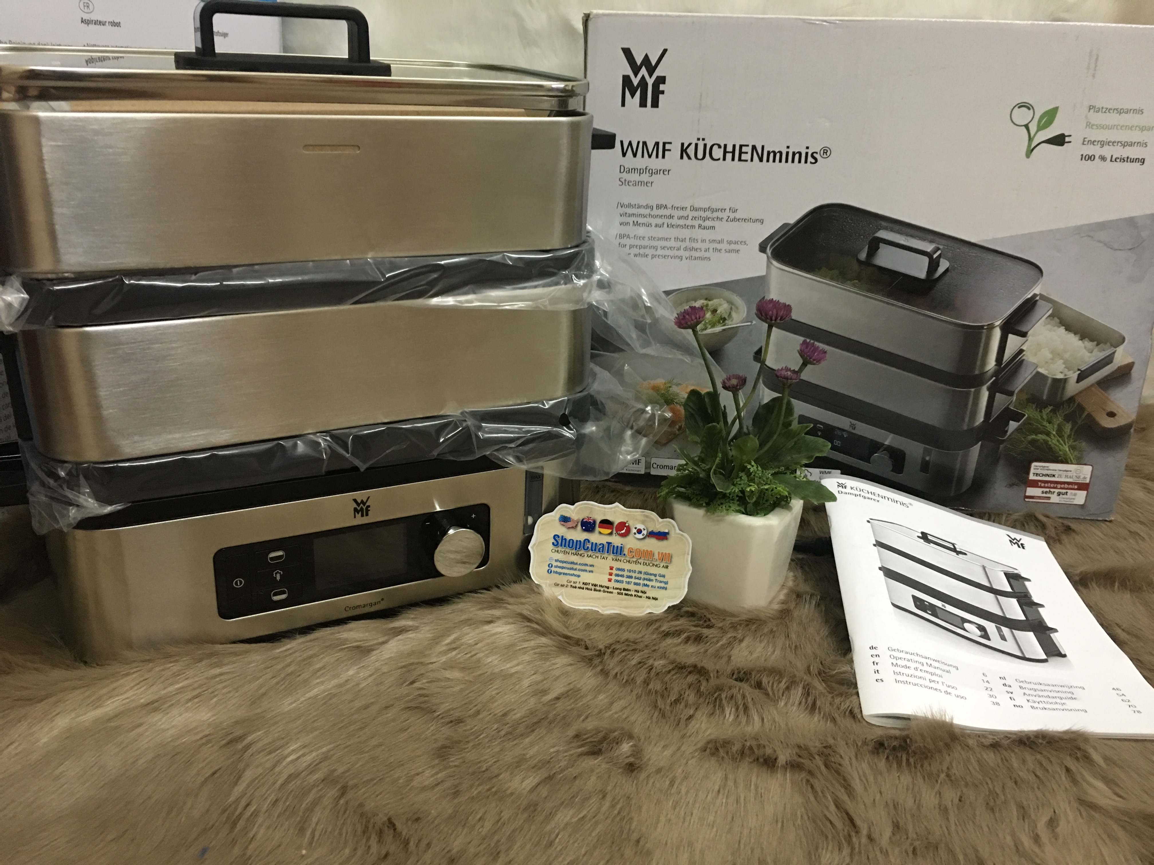 NỒI HẤP 2 tầng WMF CROMARGAN – BÍ QUYẾT CHO GIA ĐÌNH LUÔN MẠNH KHOẺ