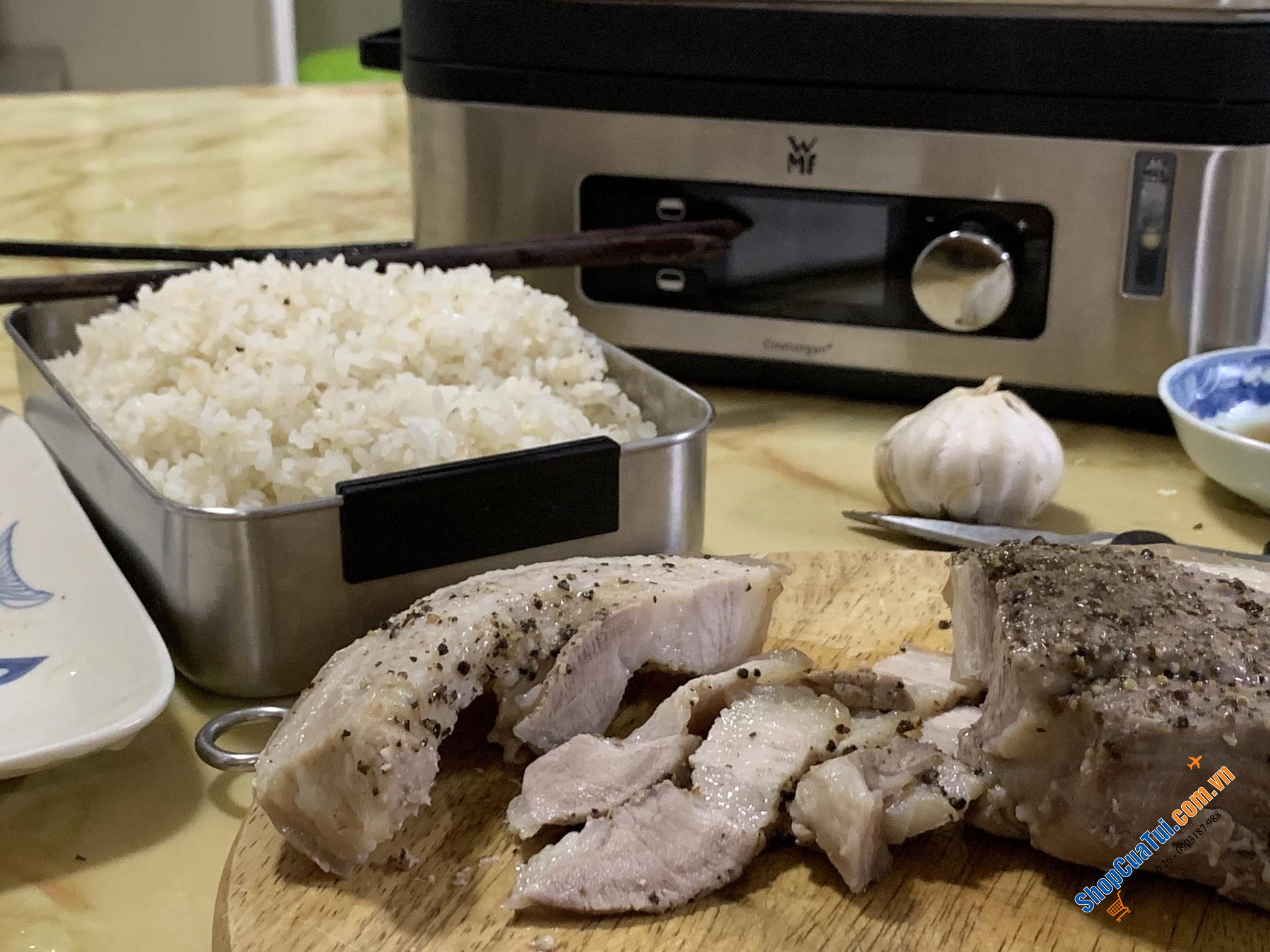 NỒI HẤP 2 tầng WMF CROMARGAN – BÍ QUYẾT CHO GIA ĐÌNH LUÔN MẠNH KHOẺ