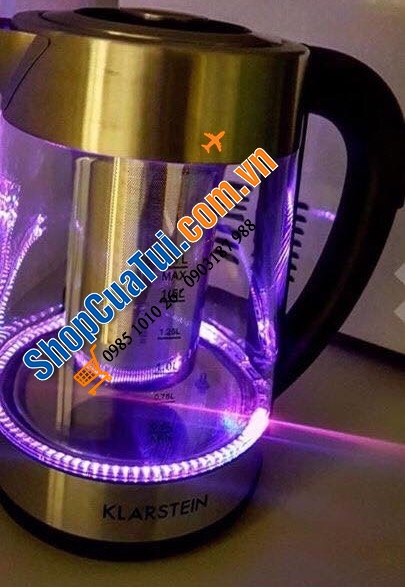 ẤM SIÊU TỐC THUỶ TINH KLARSTEIN 