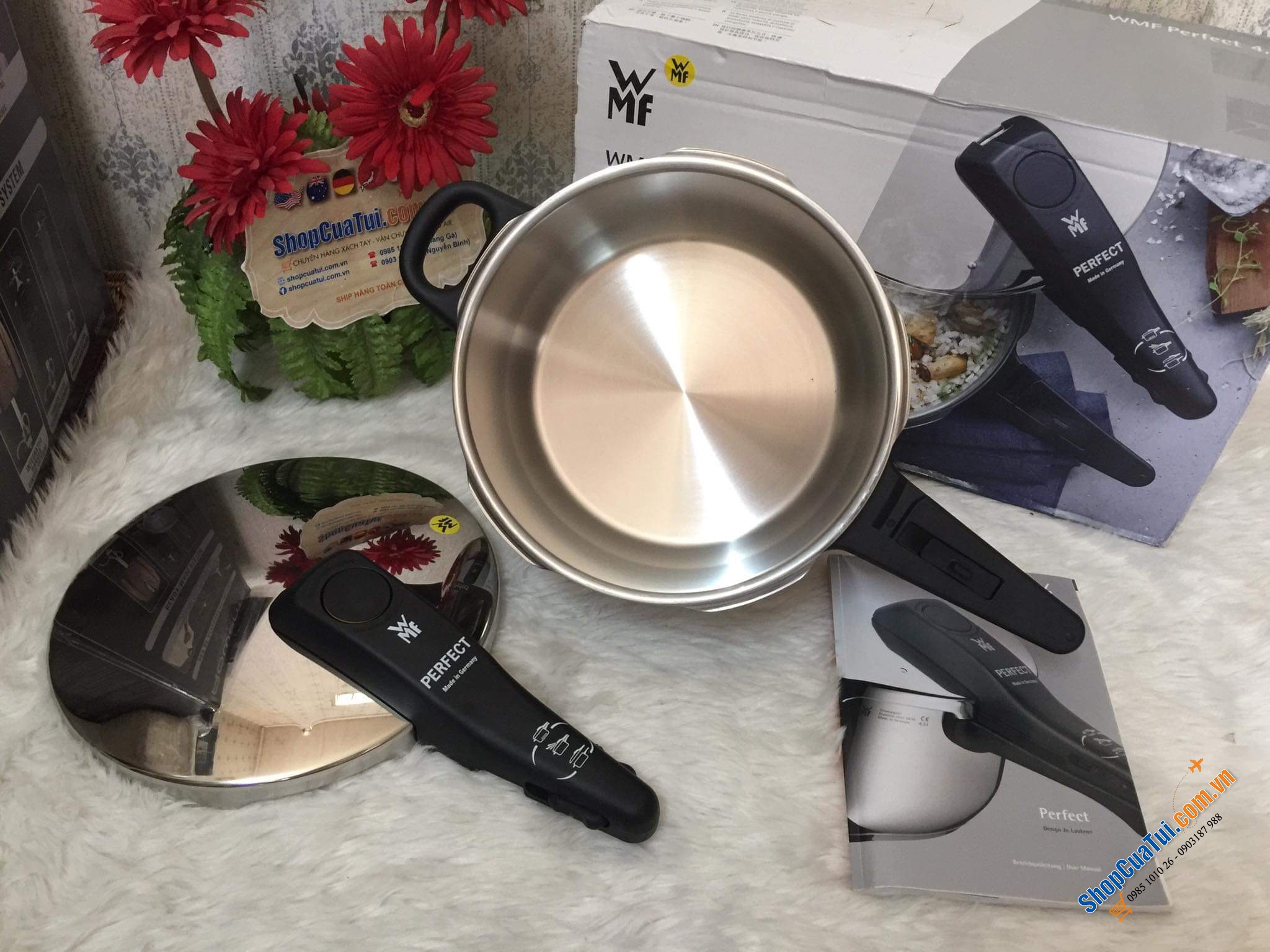 Nồi áp suất WMF dòng Perfect 22cm dung tích 4,5 Lít - Made in Germany