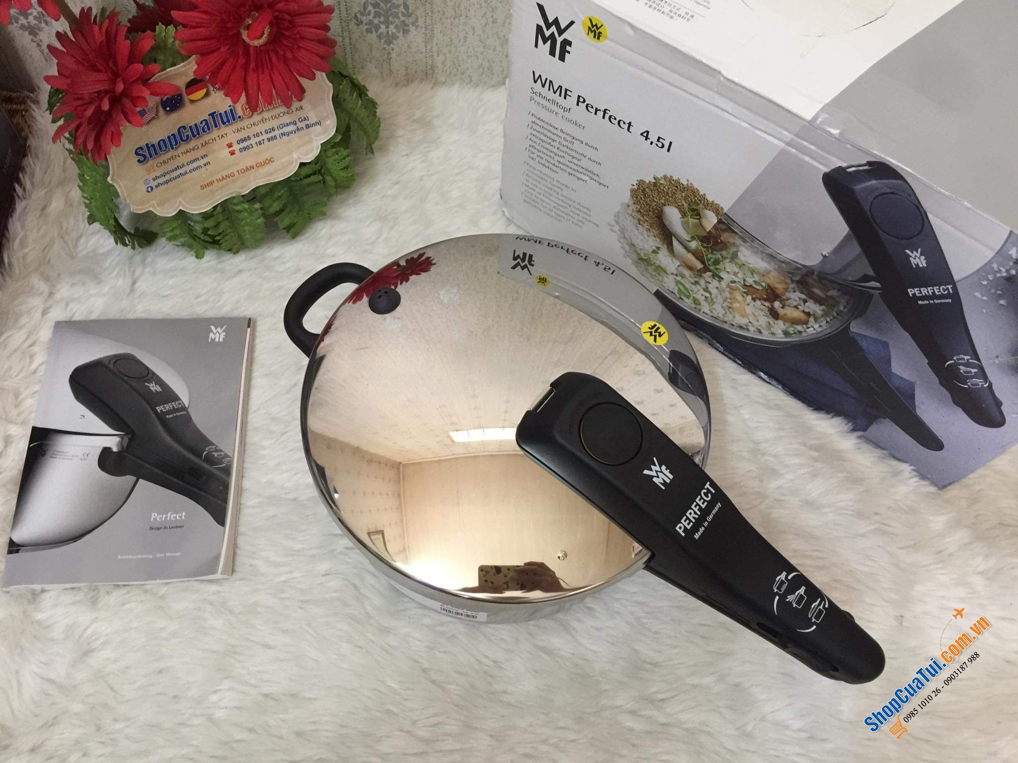 Nồi áp suất WMF dòng Perfect 22cm dung tích 4,5 Lít - Made in Germany