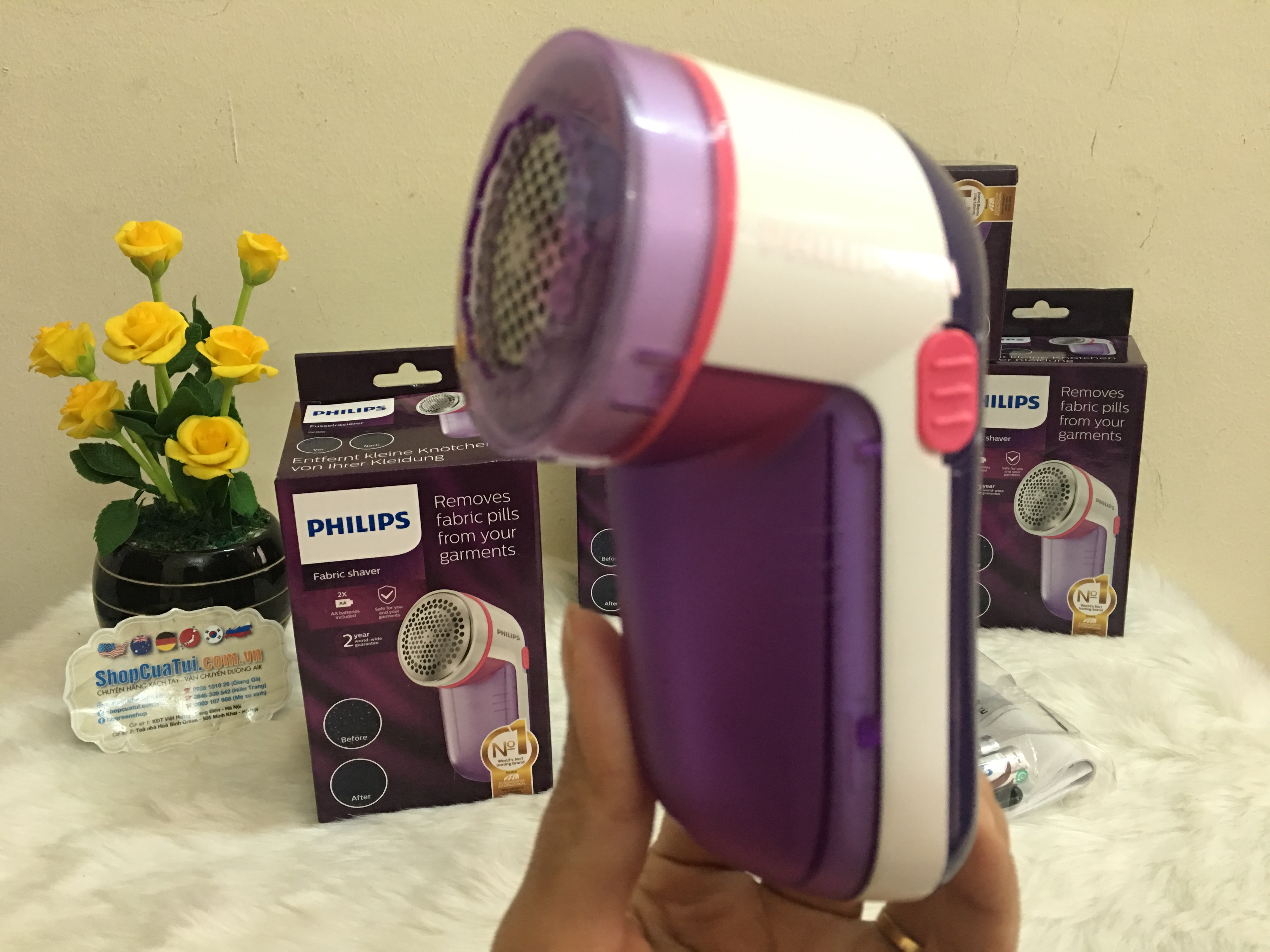 Máy cắt lông xù trên quần áo Philips