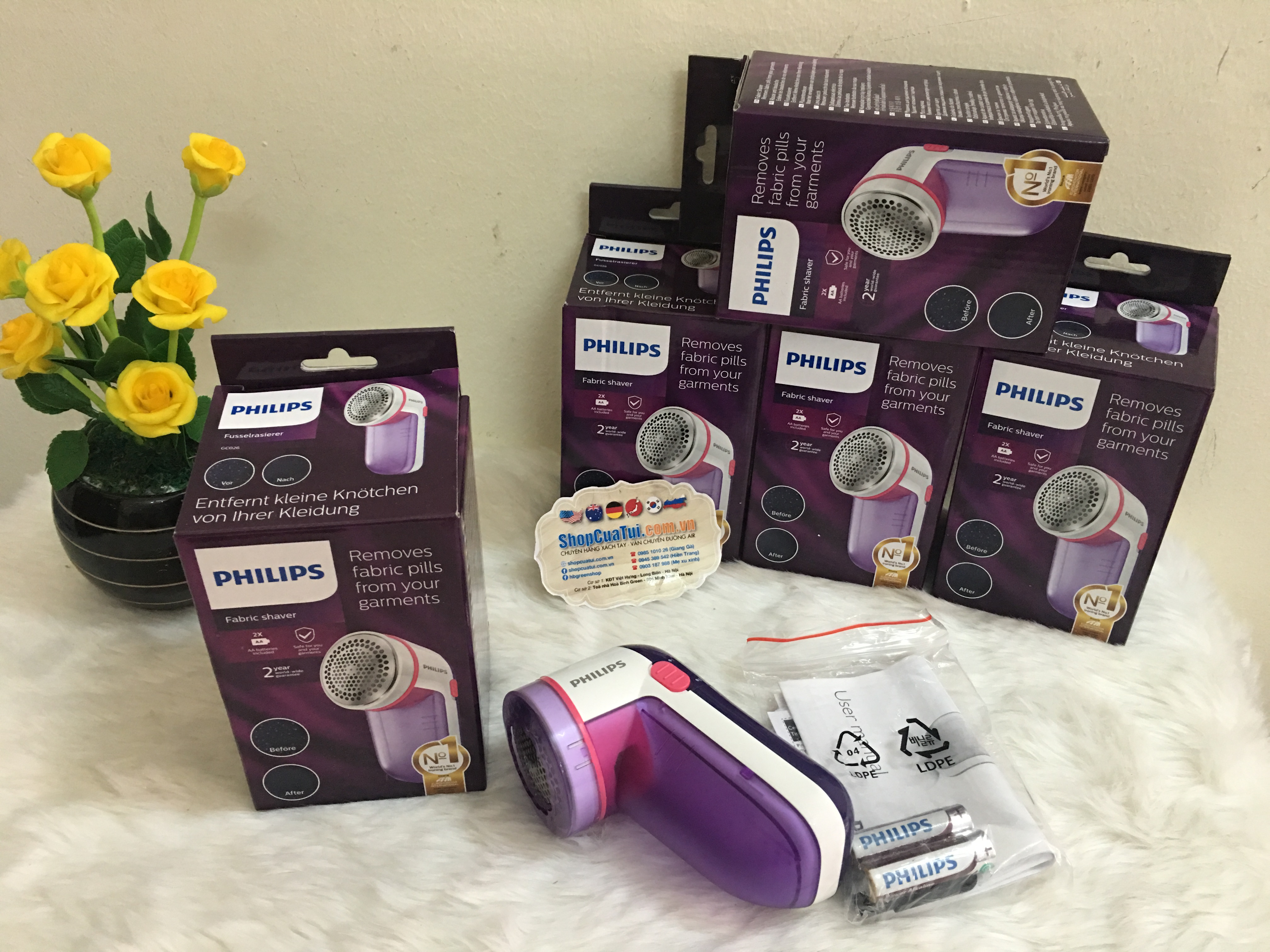 Máy cắt lông xù trên quần áo Philips