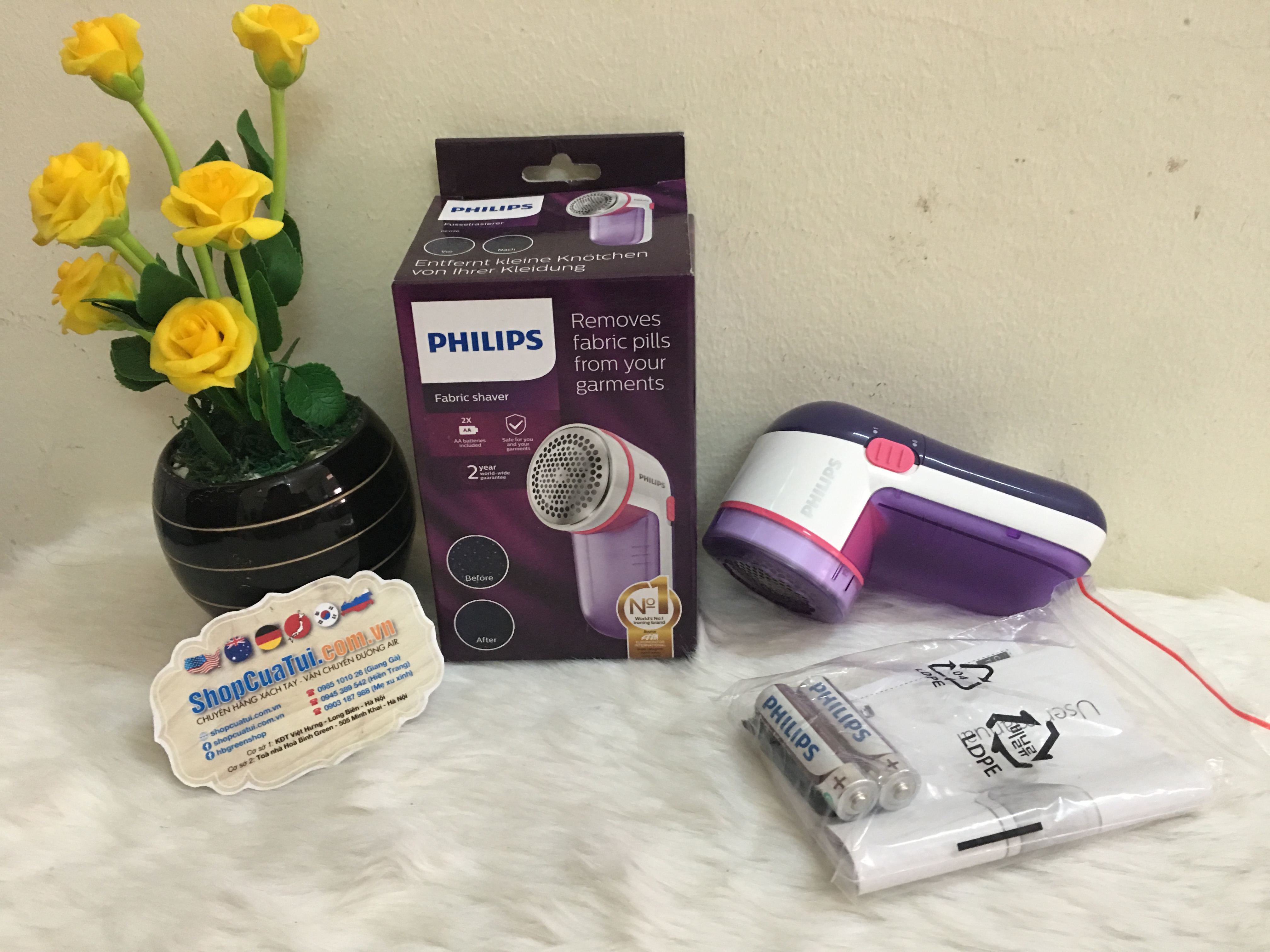 Máy cắt lông xù trên quần áo Philips