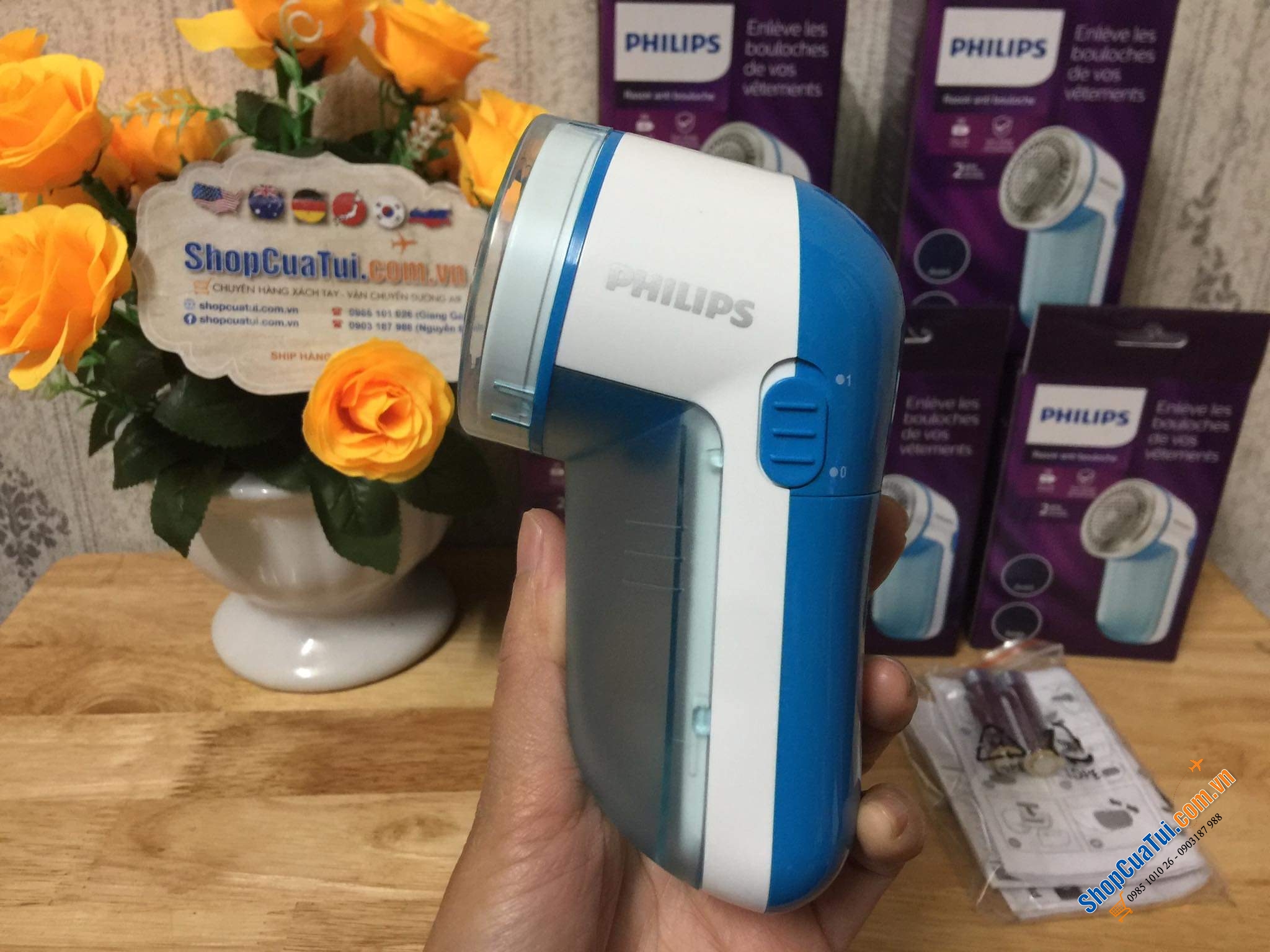 Máy cắt lông xù trên quần áo Philips