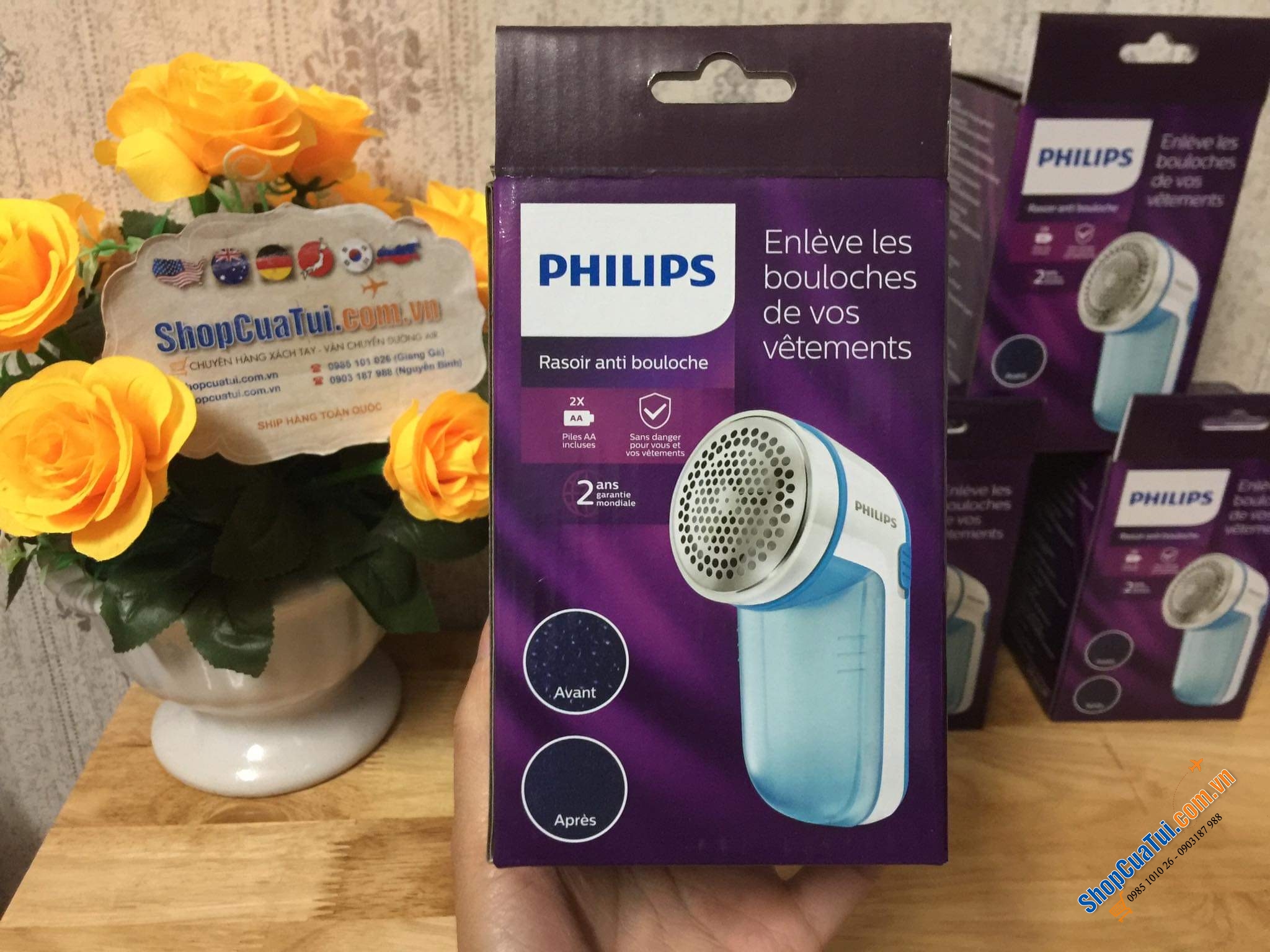 Máy cắt lông xù trên quần áo Philips