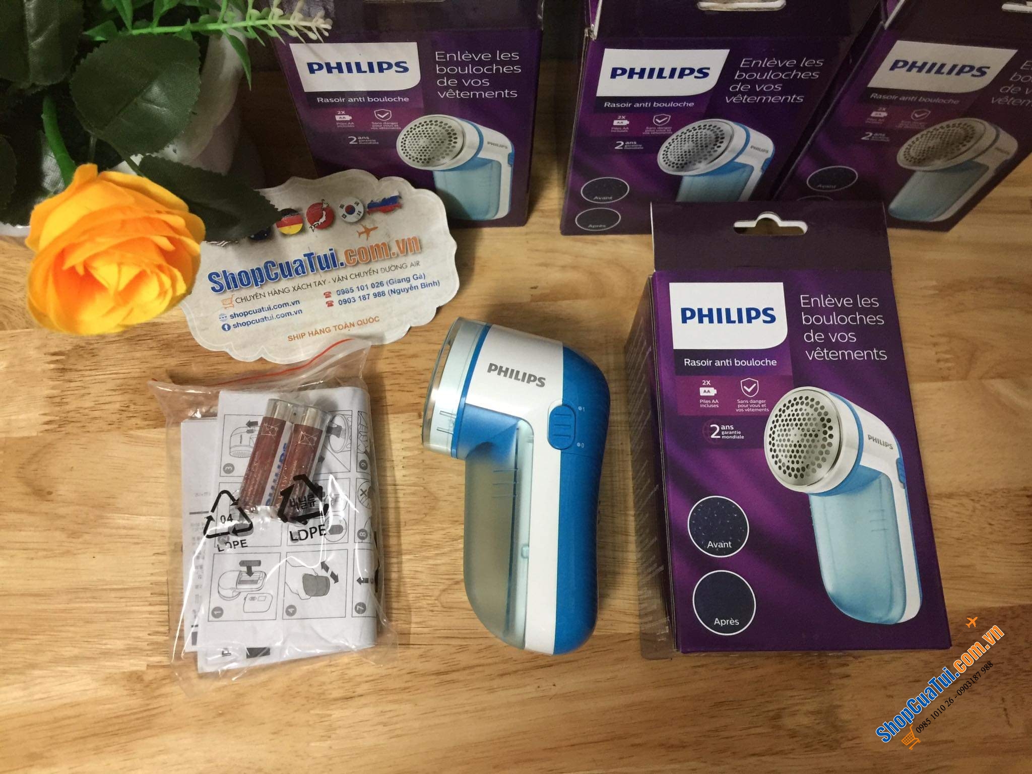 Máy cắt lông xù trên quần áo Philips