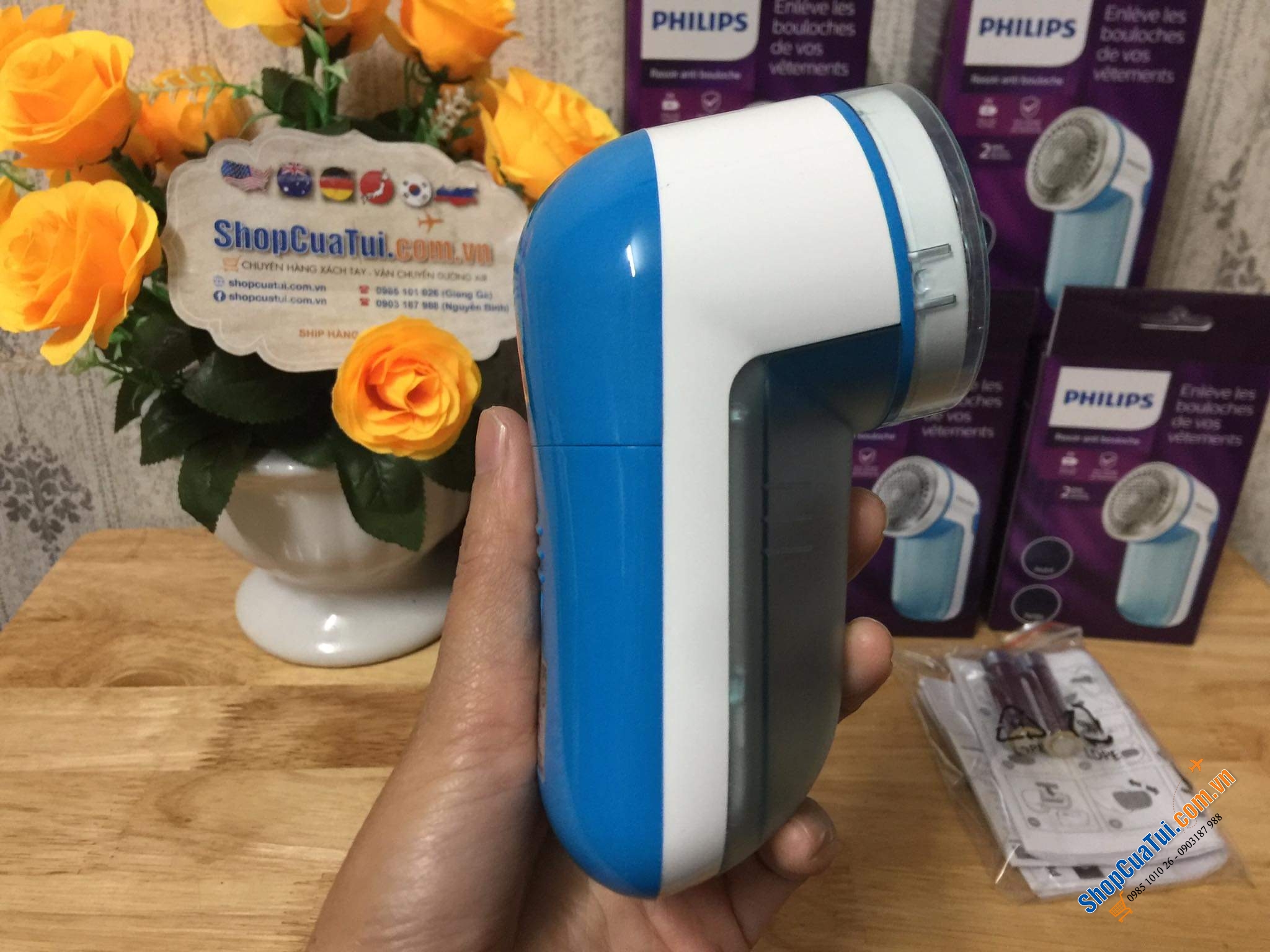 Máy cắt lông xù trên quần áo Philips
