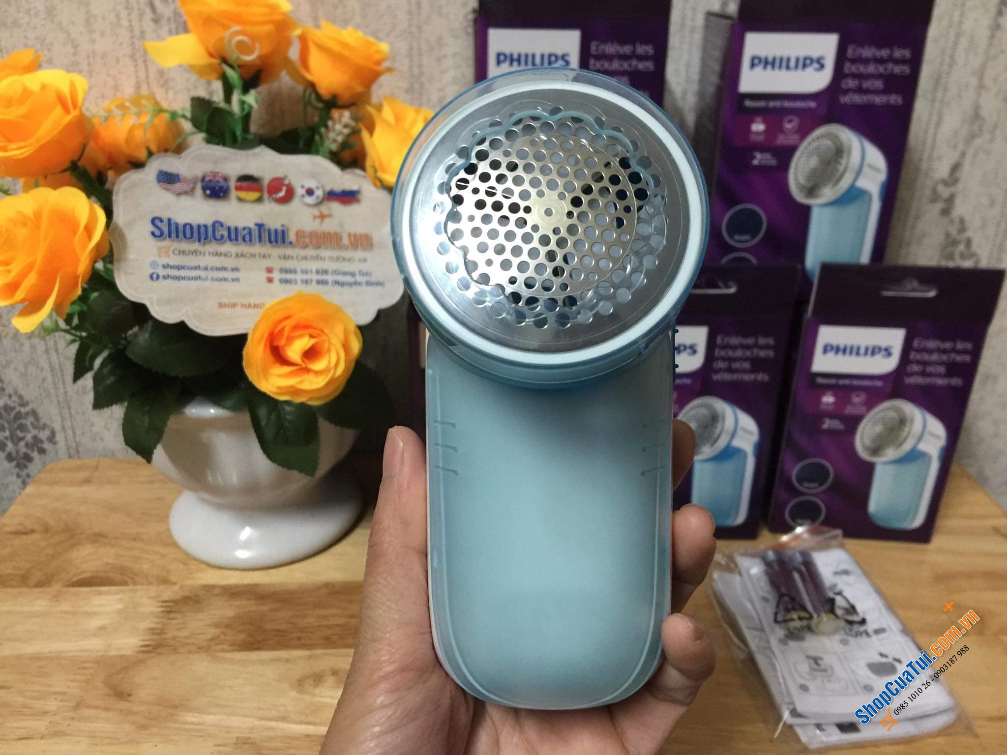 Máy cắt lông xù trên quần áo Philips