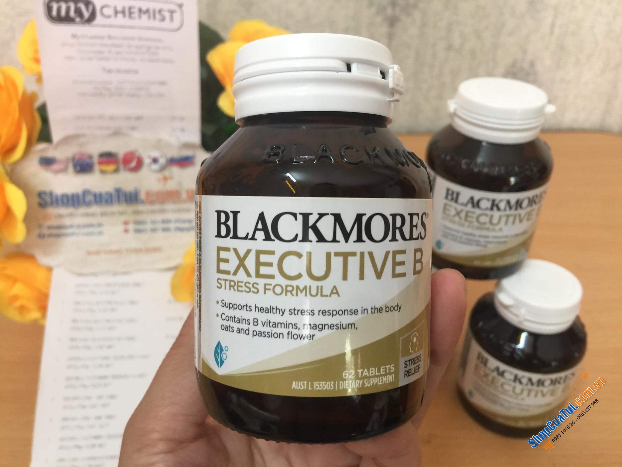 THUỐC GIẢM STRESS, CĂNG THẲNG Blackmores Executive B Stress Formula 62 Tablets