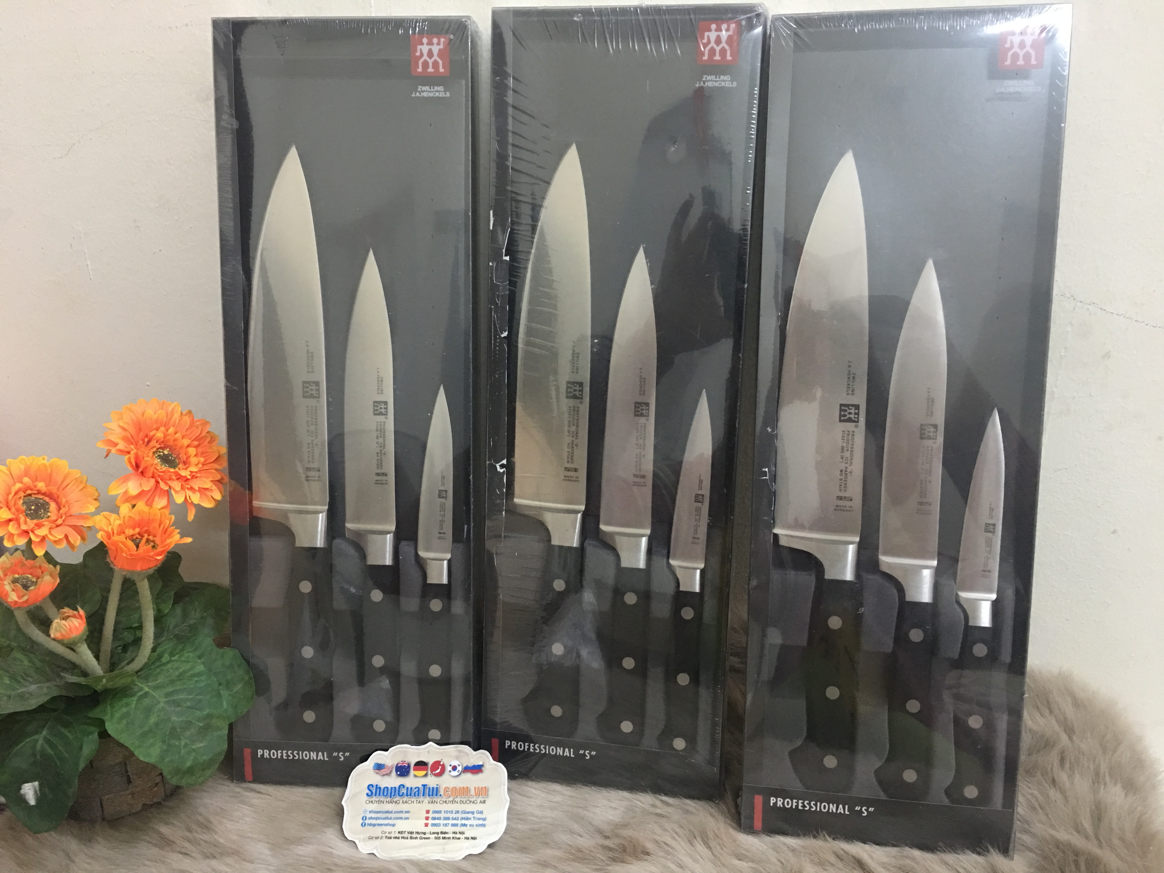Bộ dao Zwilling Professional S set 3