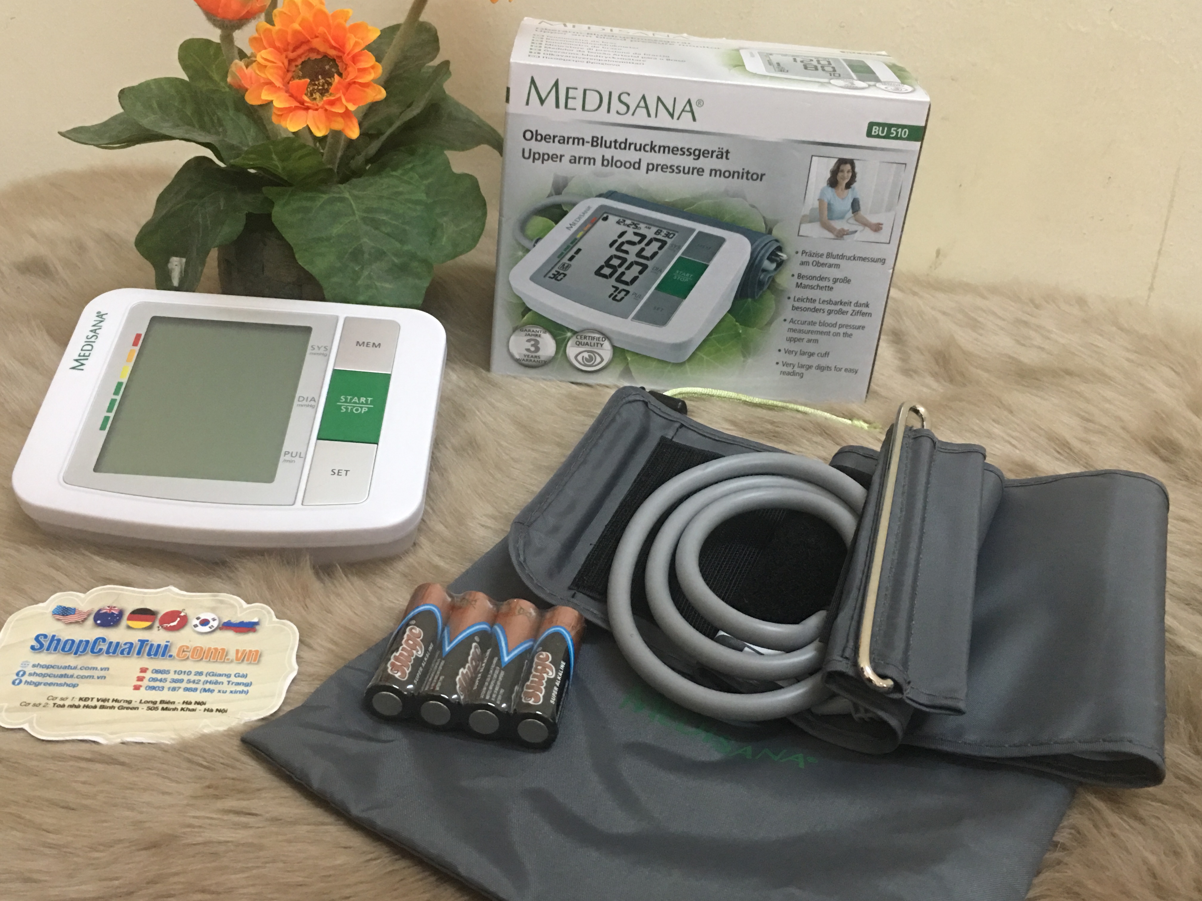 Máy đo huyết áp Medisana BU510