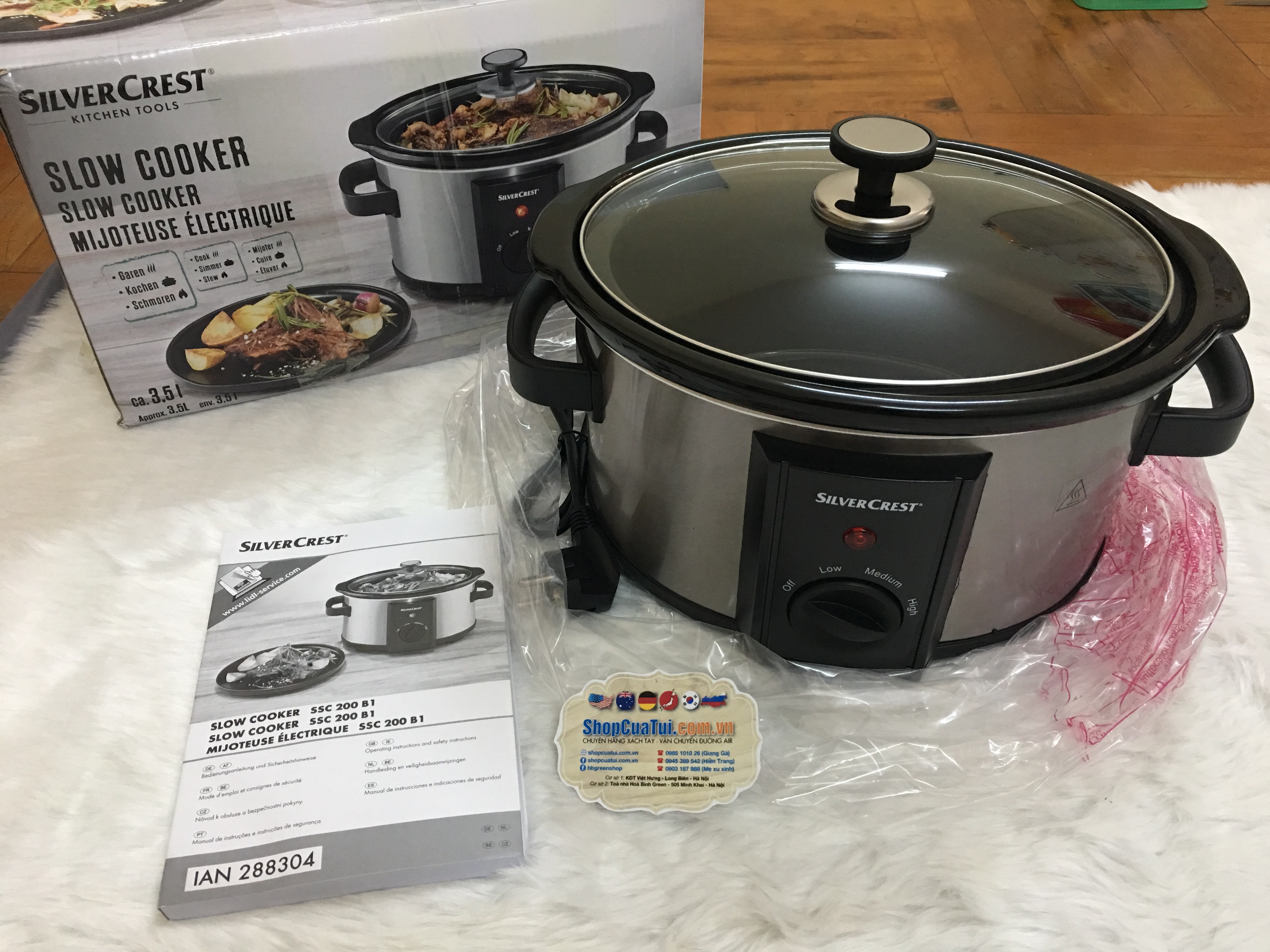 Nồi hầm nồi nấu chậm SILVERCREST Slow Cooker