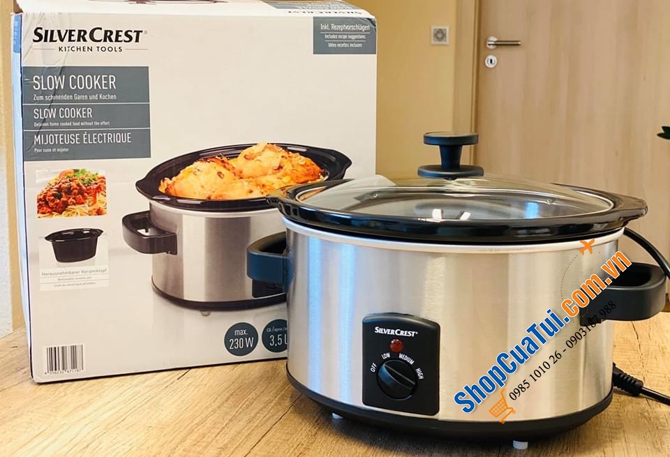 Nồi hầm nồi nấu chậm SILVERCREST Slow Cooker