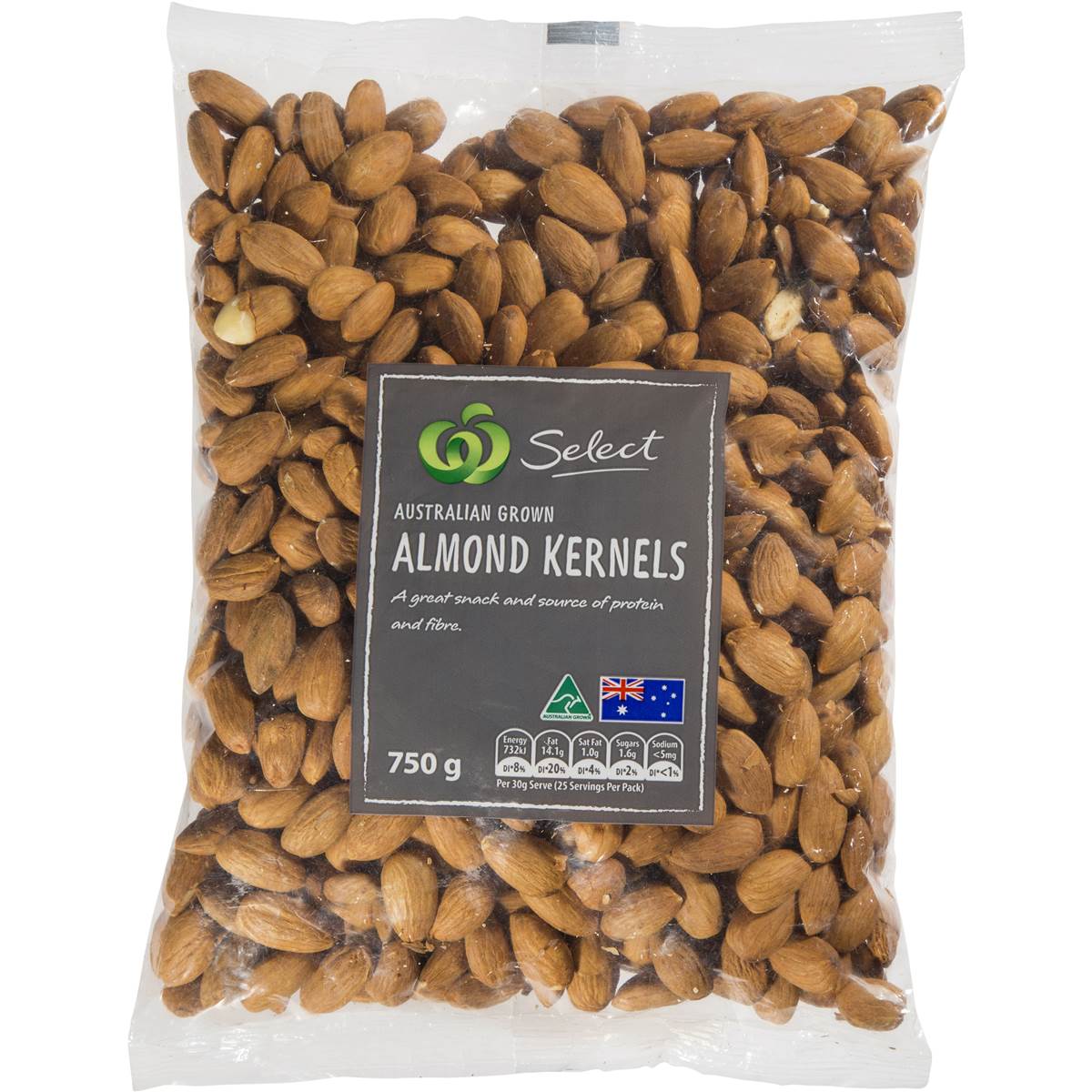 Hạt Hạnh Nhân Úc - Woolworths Almonds 750g Pack