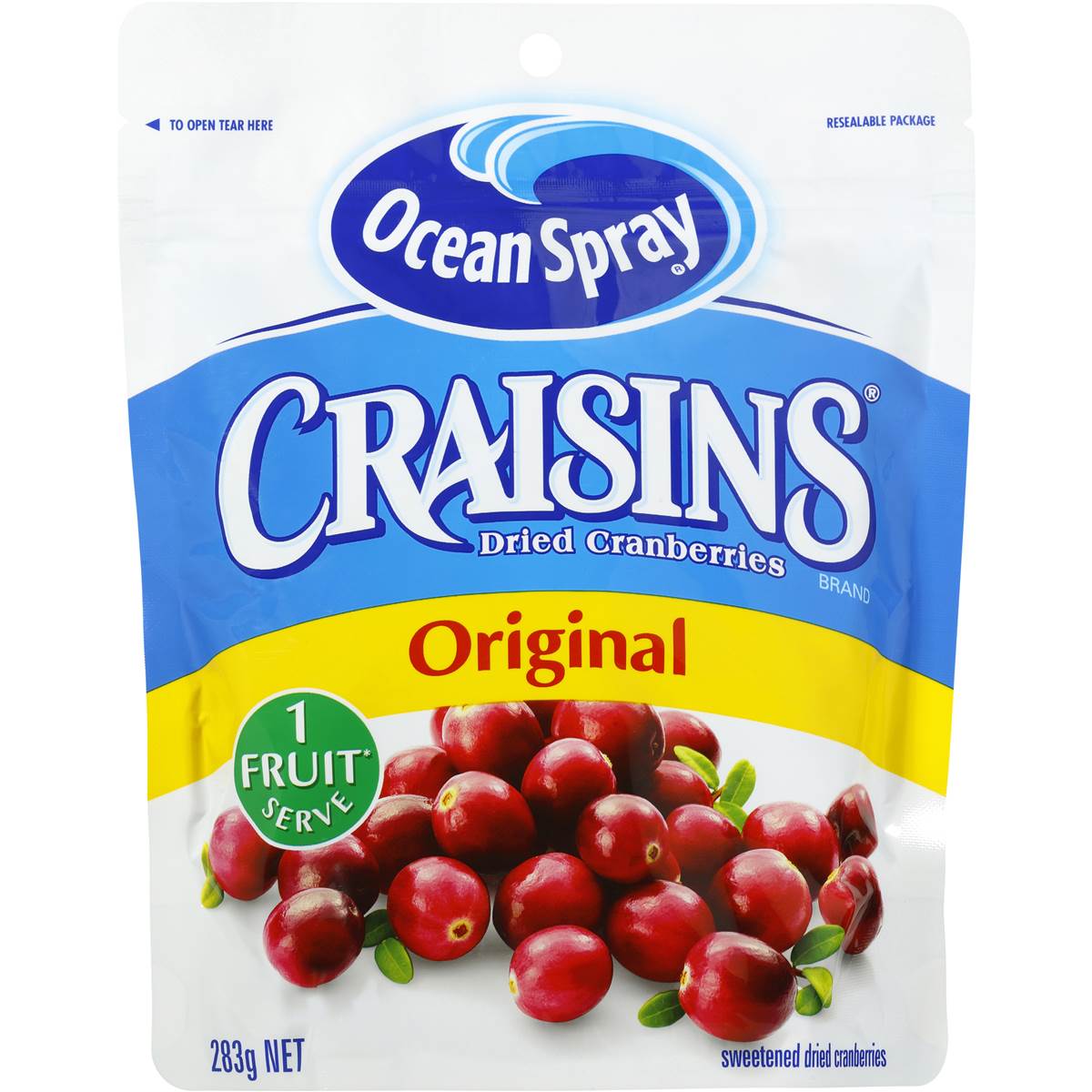 Nam Việt Quất Ocean Spray Craisins Dried Cranberries Original 280g