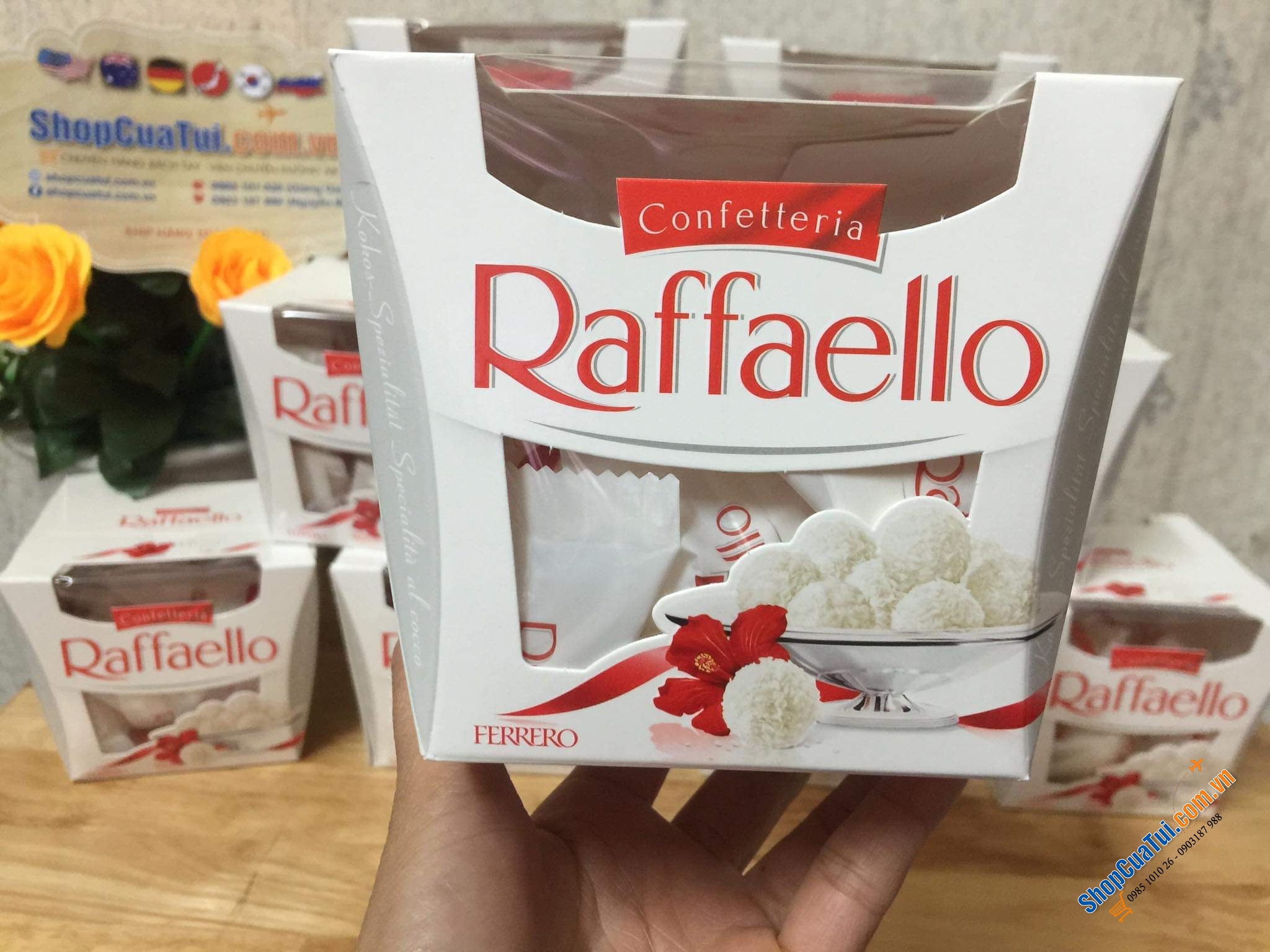 Kẹo Raffaello Socola bọc dừa 150g của ĐỨC - Ferrero Sô cô la