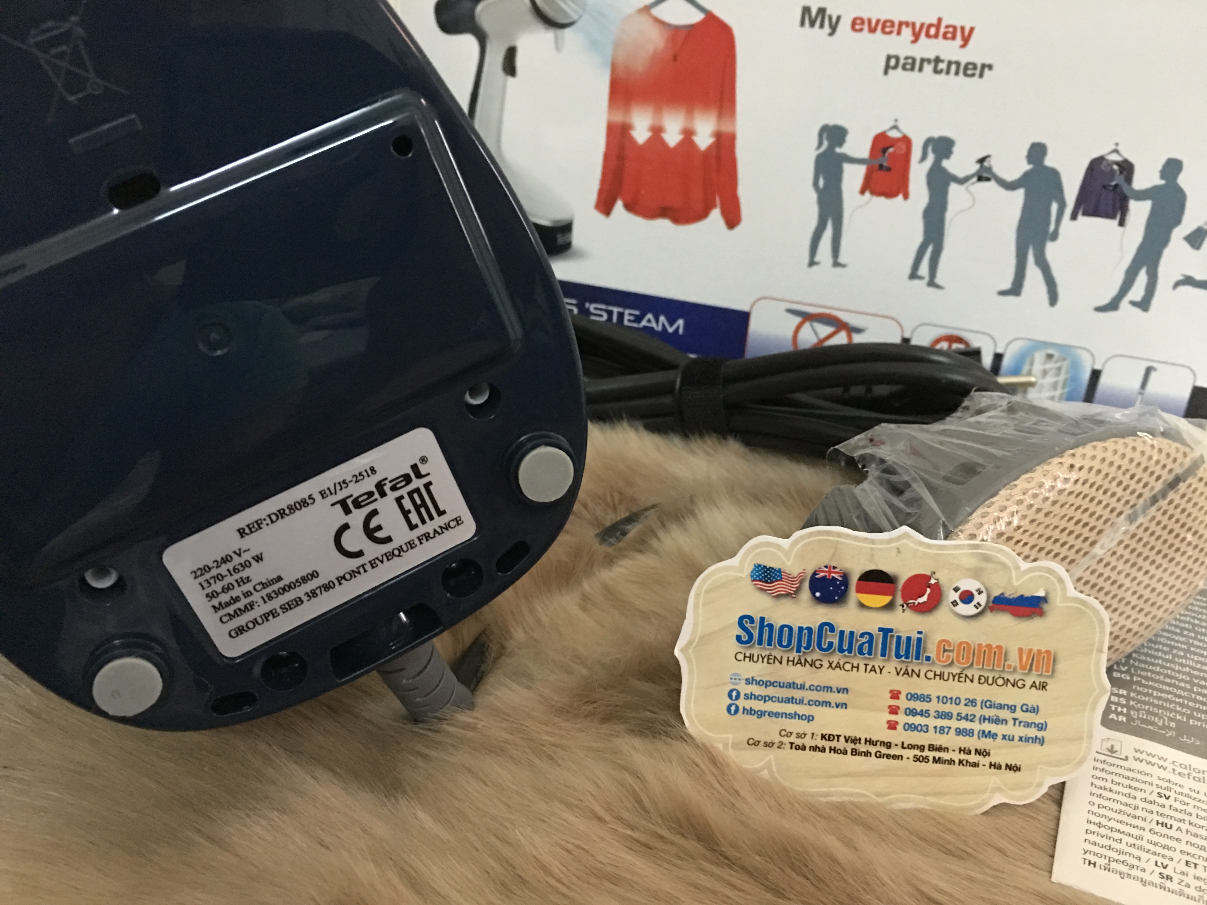 Bàn ủi - bàn là hơi nước cầm tay Tefal DR8085