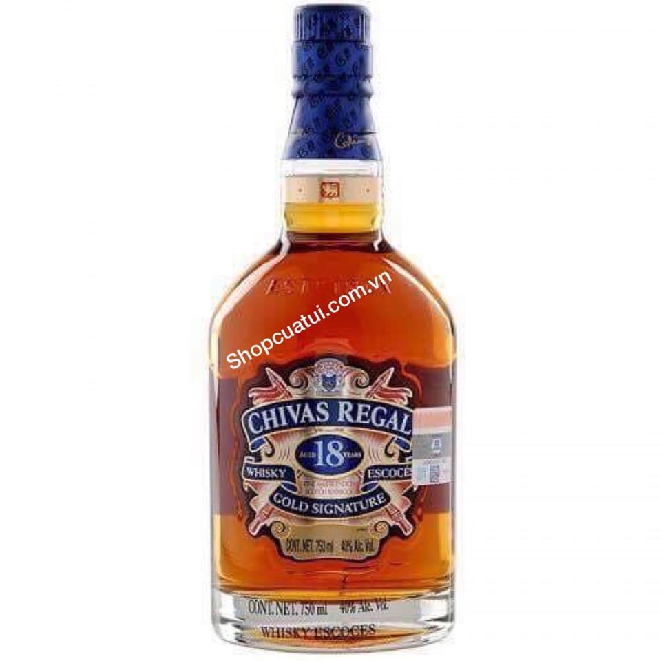 Hàng Mỹ: Rượu Chivas 18 Regal  750ml