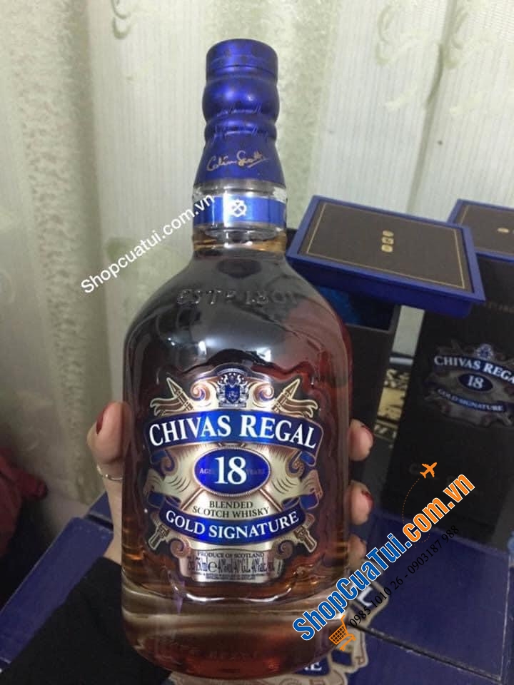 Hàng Mỹ: Rượu Chivas 18 Regal  750ml