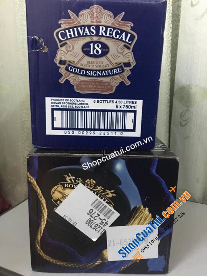 Hàng Mỹ: Rượu Chivas 18 Regal  750ml