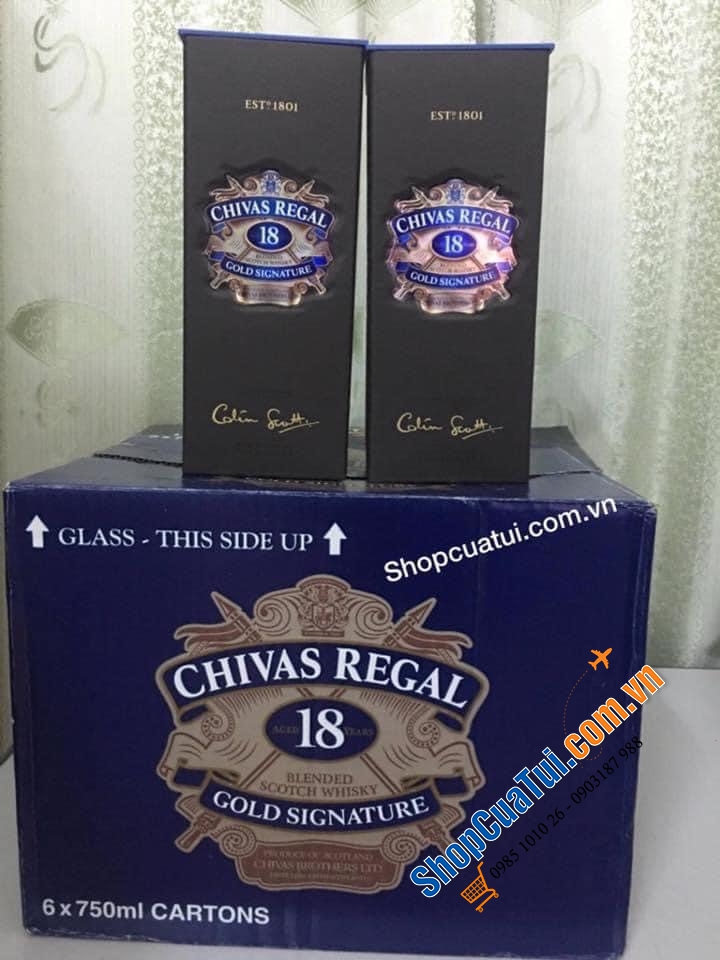 Hàng Mỹ: Rượu Chivas 18 Regal  750ml