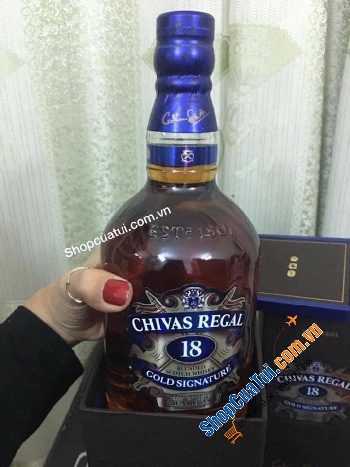 Hàng Mỹ: Rượu Chivas 18 Regal  750ml