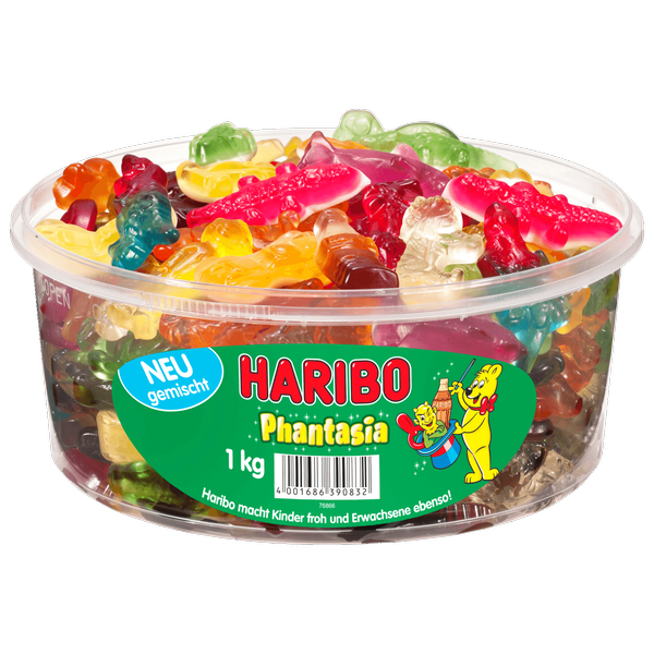 Kẹo dẻo - kẹo chíp chíp Haribo hộp 1kg của Đức