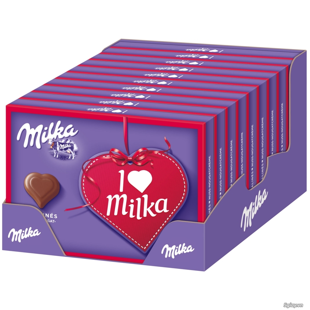 Sô cô la Milka Pralinés I Love Milka Nougat 110g