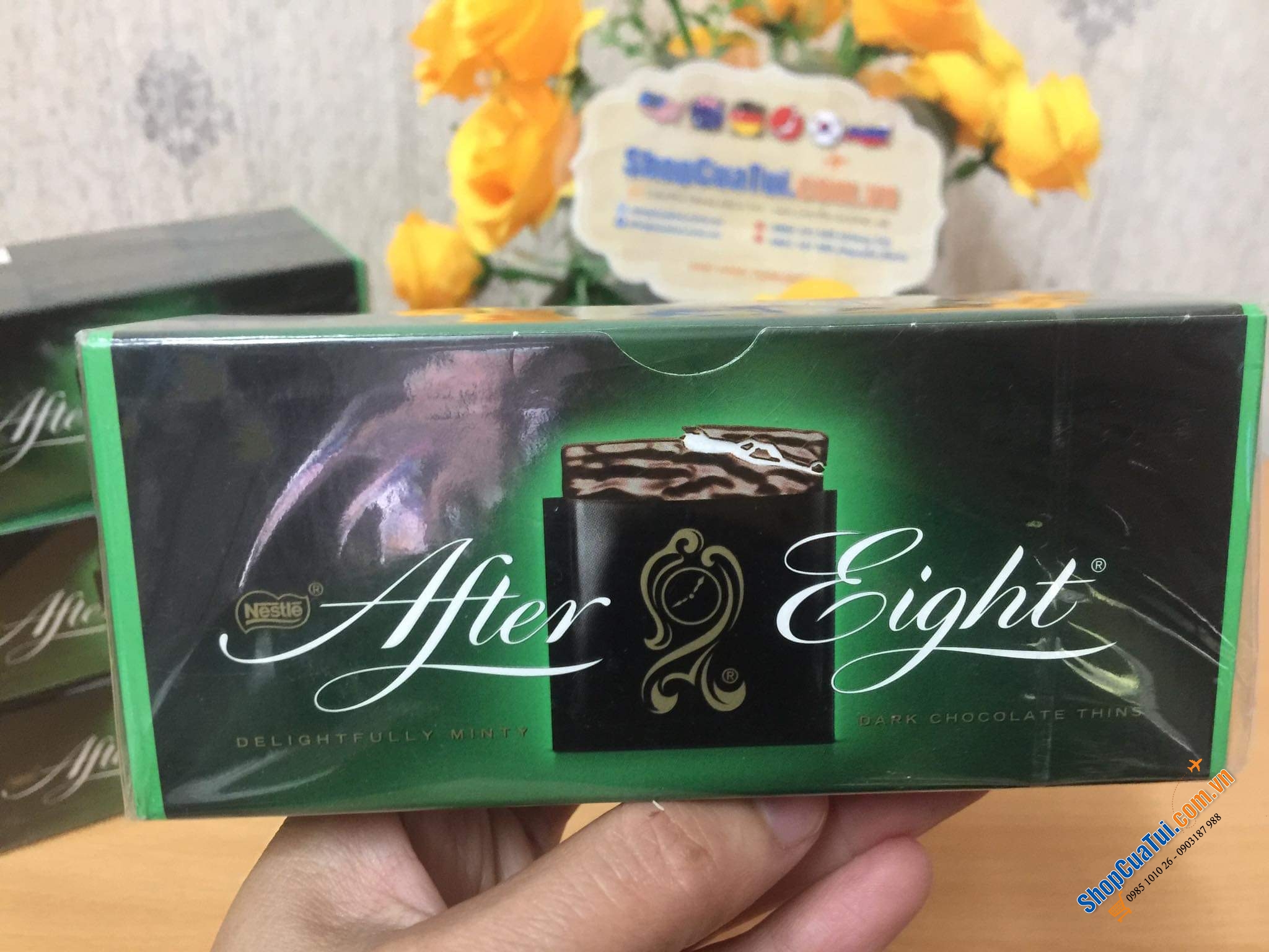 Sô cô la Nestlé After Eight Minzschokolade 200g - Sôcôla nhân bạc hà After Eight 200g – Đức