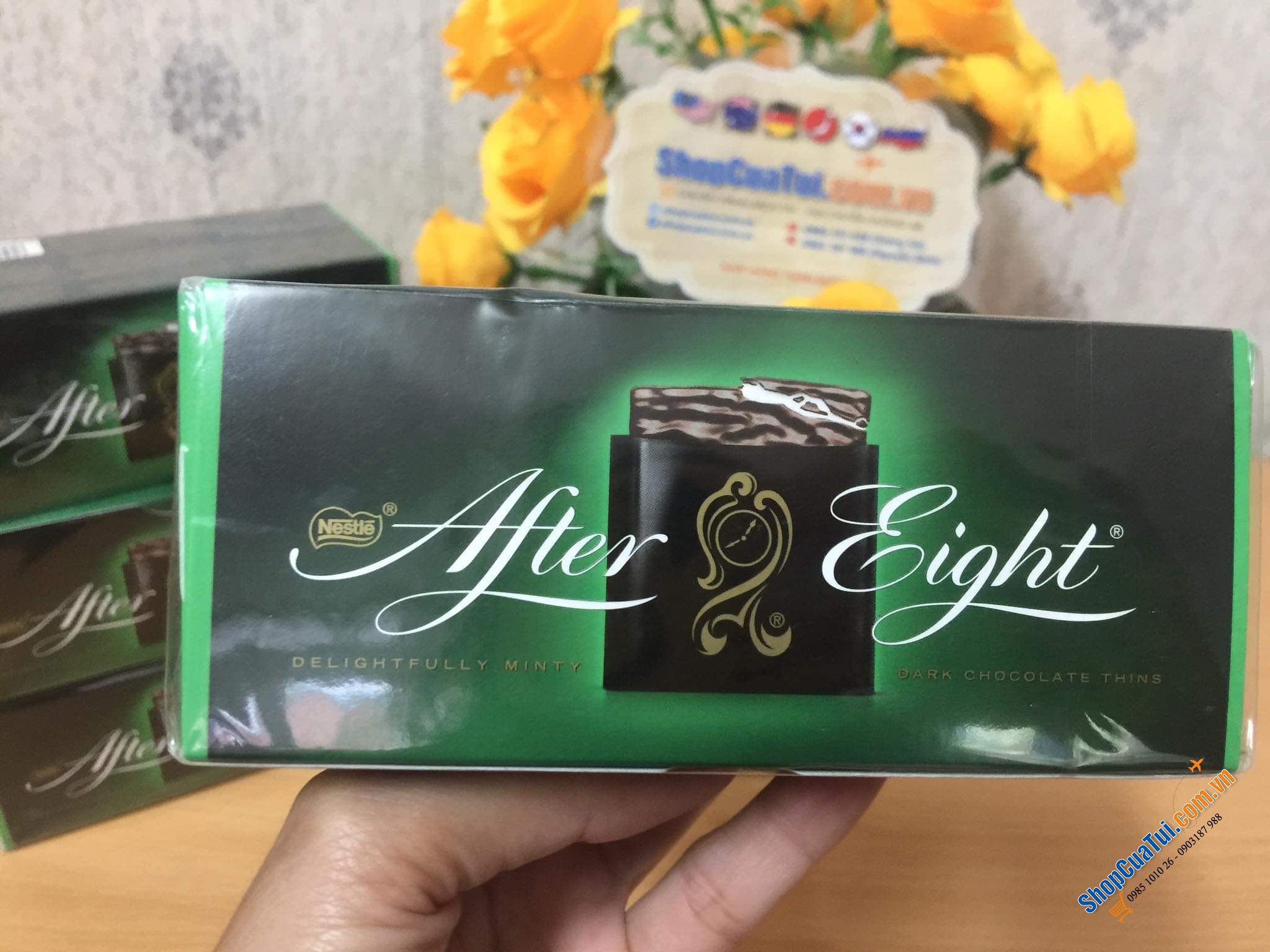 Sô cô la Nestlé After Eight Minzschokolade 200g - Sôcôla nhân bạc hà After Eight 200g – Đức