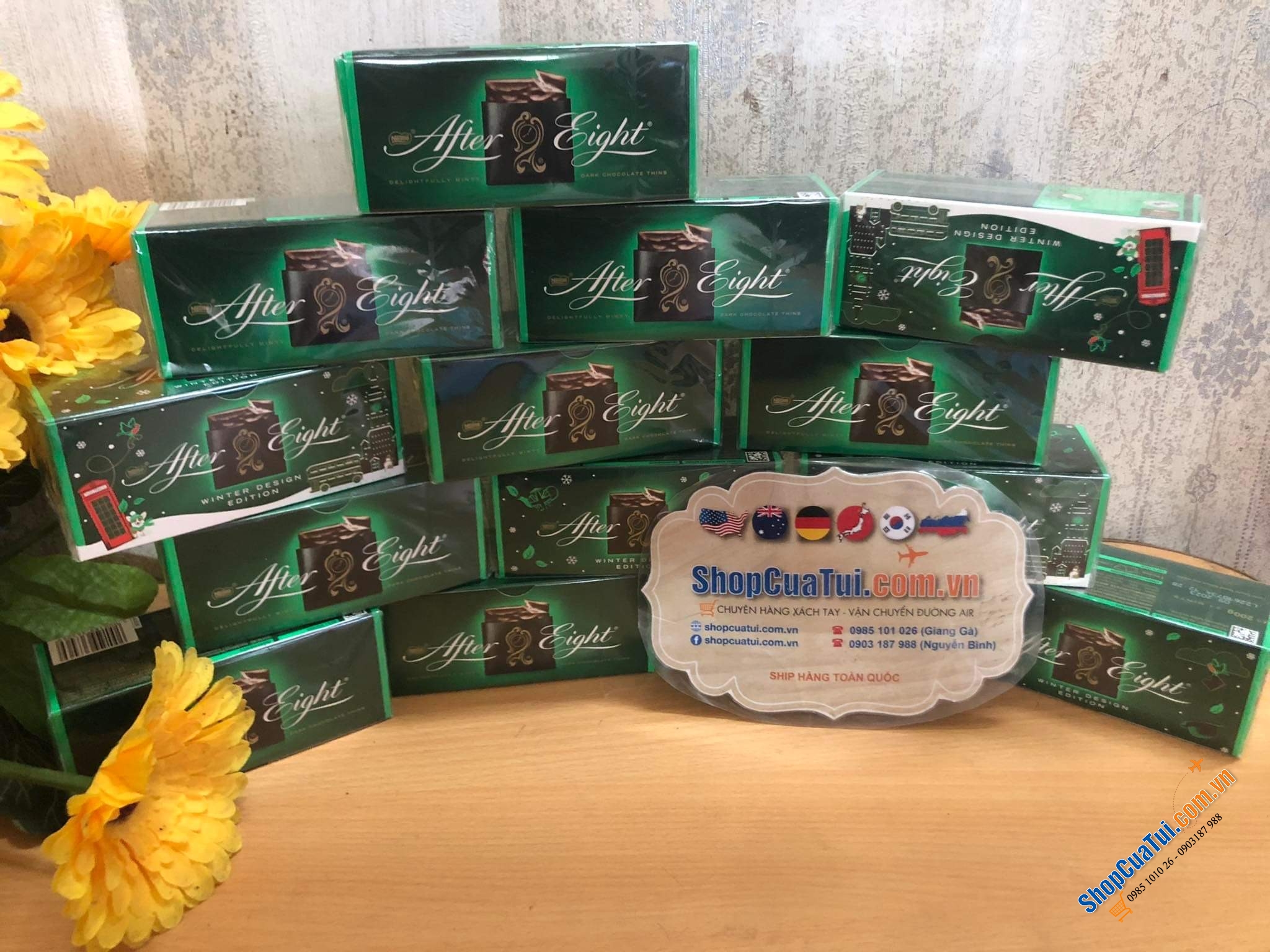 Sô cô la Nestlé After Eight Minzschokolade 200g - Sôcôla nhân bạc hà After Eight 200g – Đức