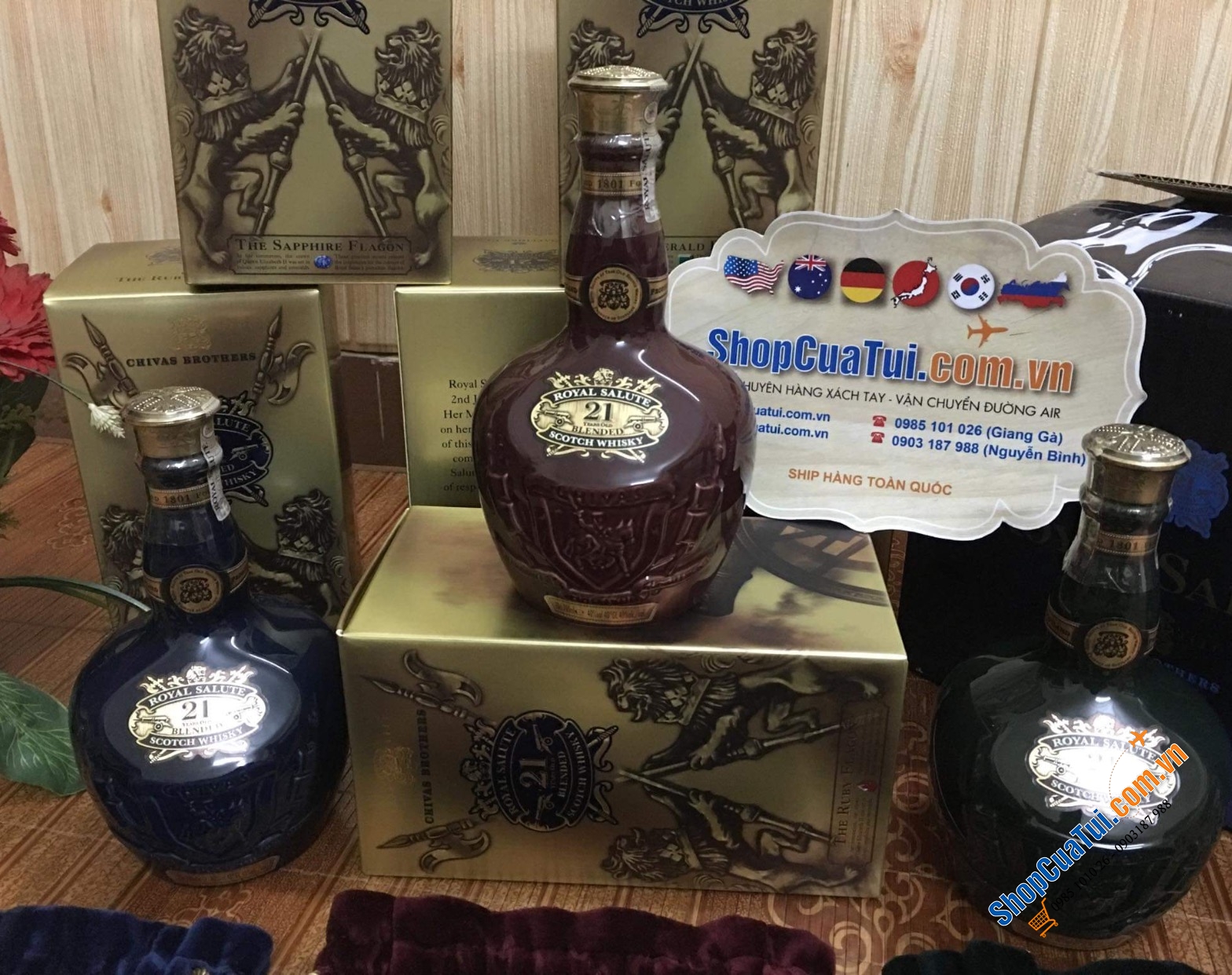 Hàng Mỹ:  RƯỢU CHIVAS Royal Salute  21 năm - 750ml