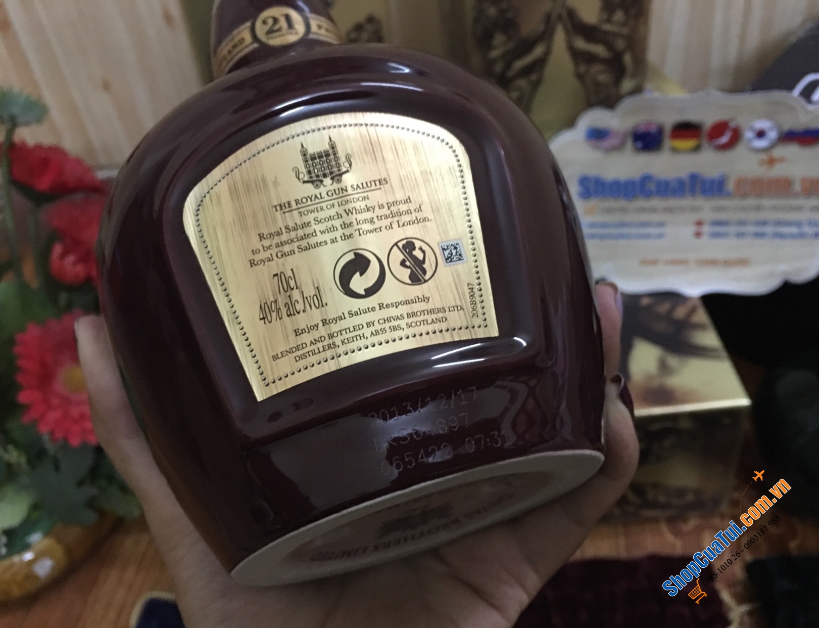 Hàng Mỹ:  RƯỢU CHIVAS Royal Salute  21 năm - 750ml