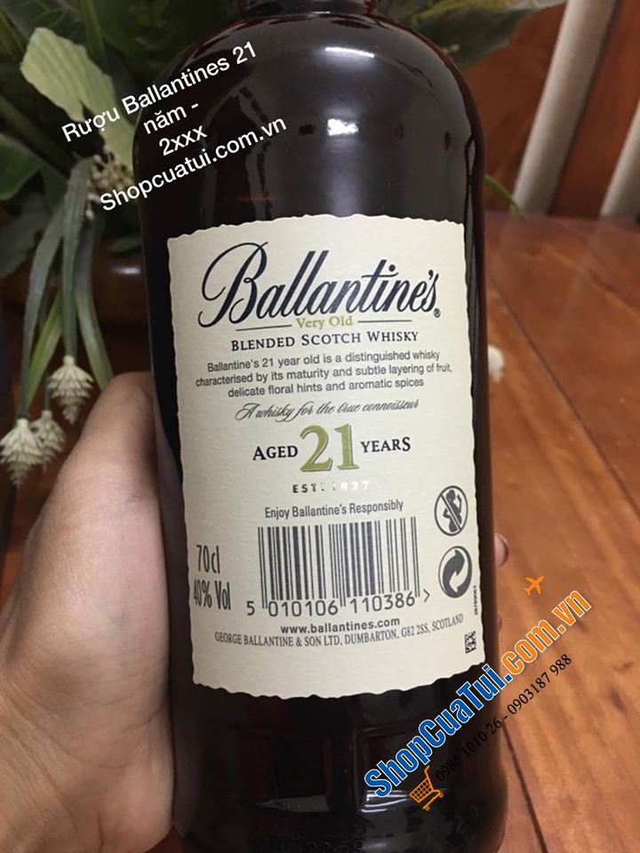 RƯỢU BALLANTINES 21 NĂM