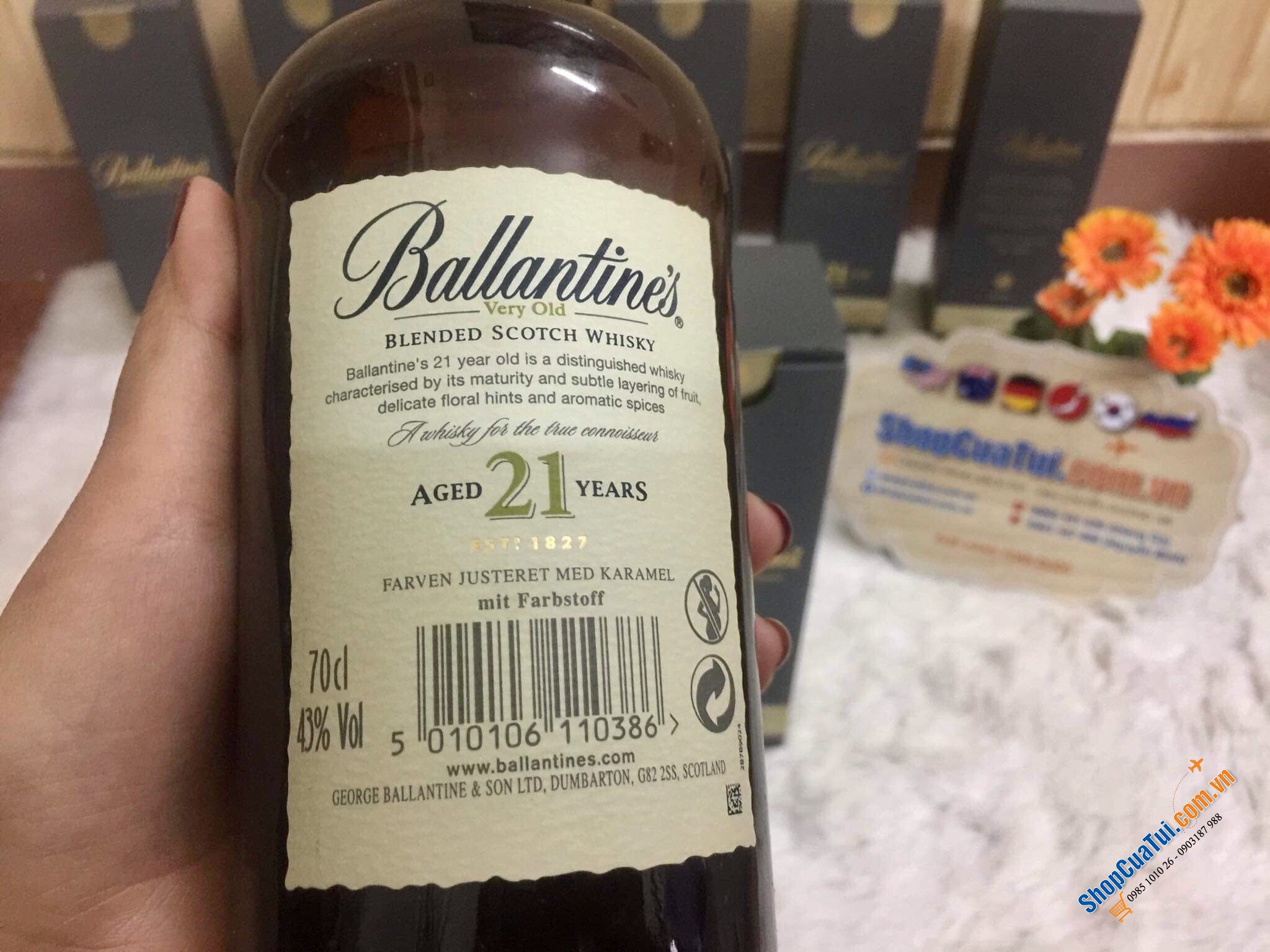 RƯỢU BALLANTINES 21 NĂM