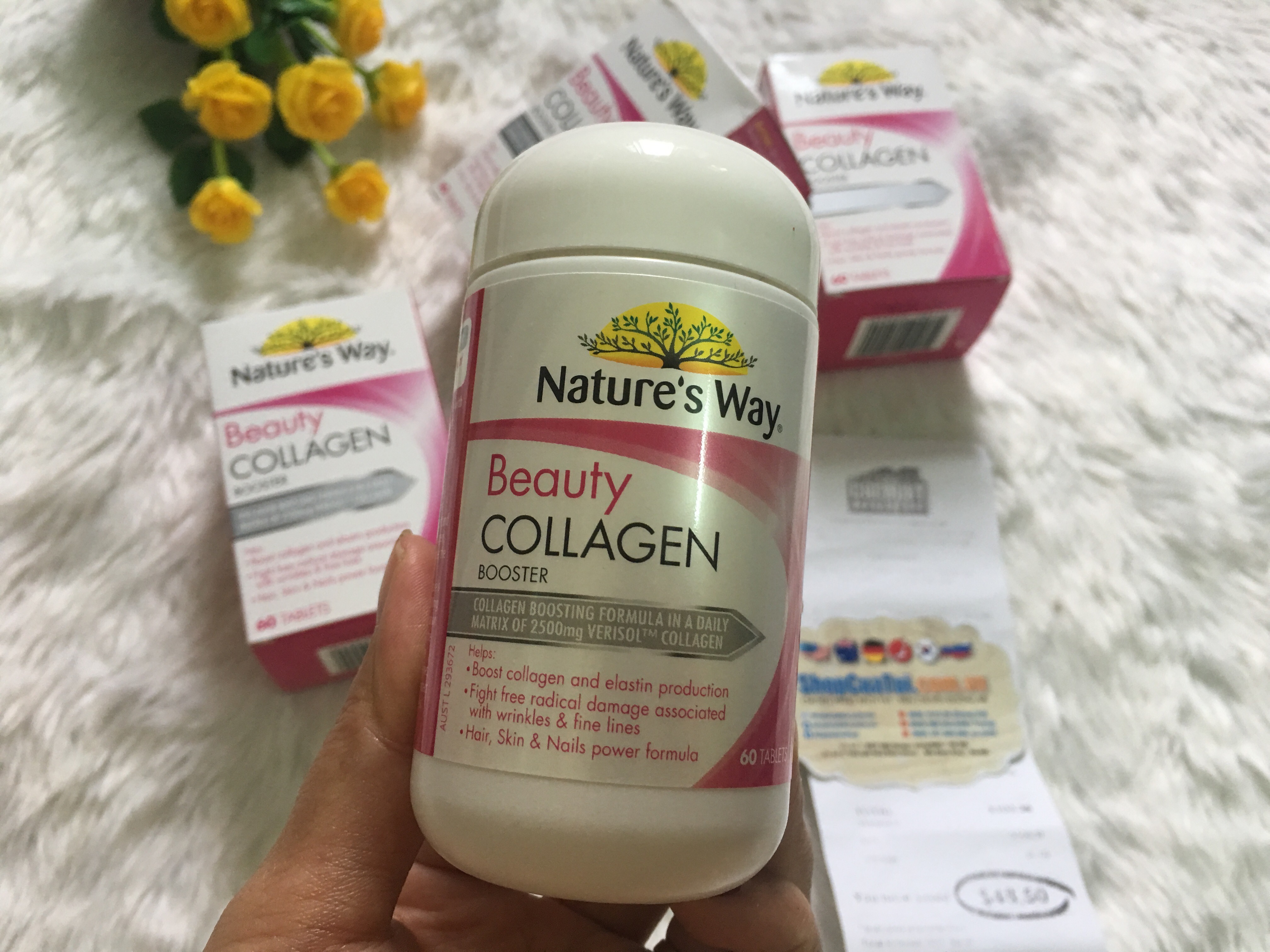 VIÊN UỐNG COLLAGEN LÀM ĐẸP DA, MÓNG, TÓC - NATURE WAY BEAUTY COLLAGEN 60 VIÊN