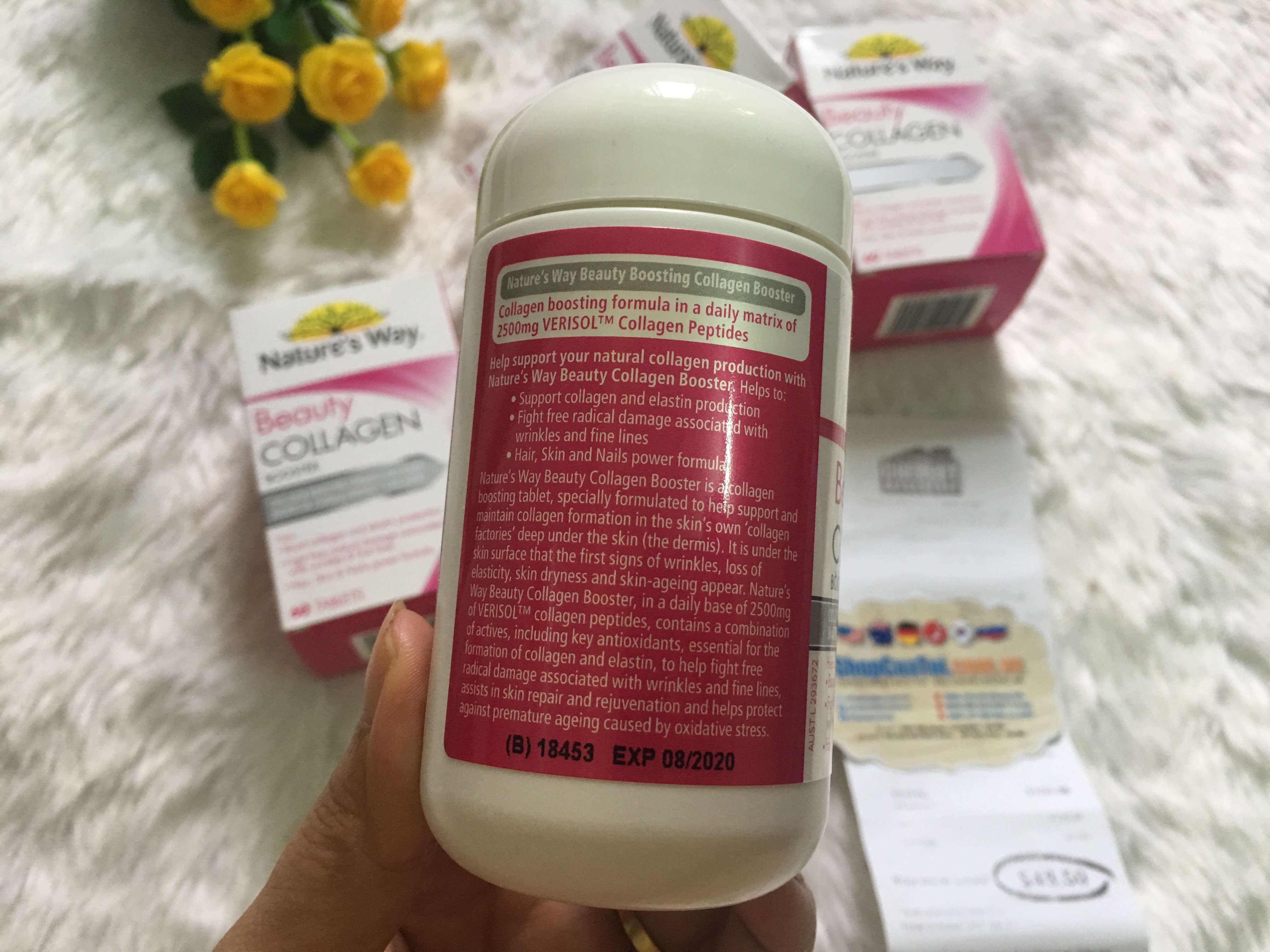 VIÊN UỐNG COLLAGEN LÀM ĐẸP DA, MÓNG, TÓC - NATURE WAY BEAUTY COLLAGEN 60 VIÊN