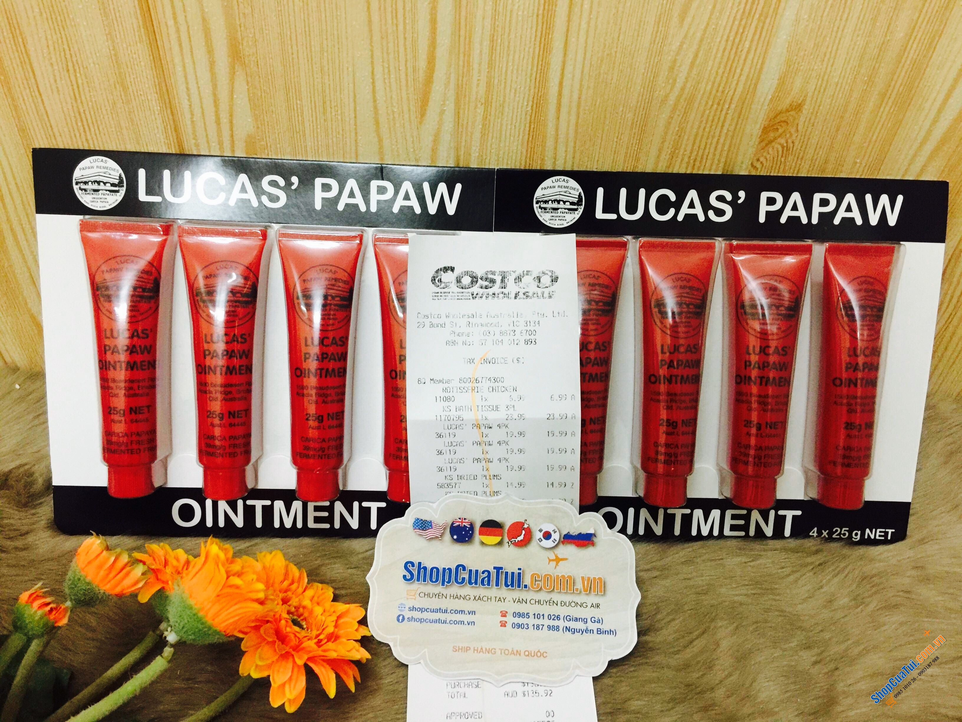 Kem đa năng chiết suất đu đủ Lucas Papaw Ointment 25g - làm mềm da, mang đến sự mịn màng cho những vùng bong tróc, làm lớp lót trang điểm, giữ nếp tóc, phòng tránh viêm da...