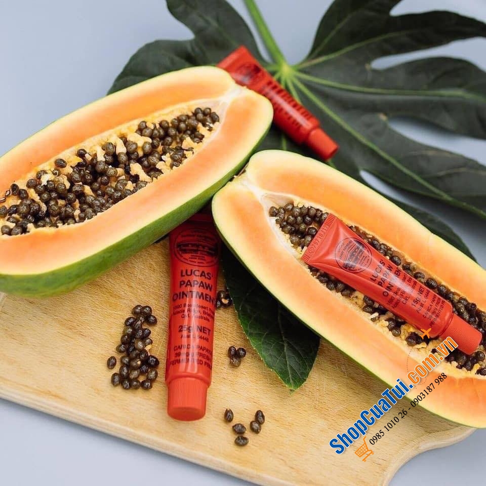 Kem đa năng chiết suất đu đủ Lucas Papaw Ointment 25g - làm mềm da, mang đến sự mịn màng cho những vùng bong tróc, làm lớp lót trang điểm, giữ nếp tóc, phòng tránh viêm da...